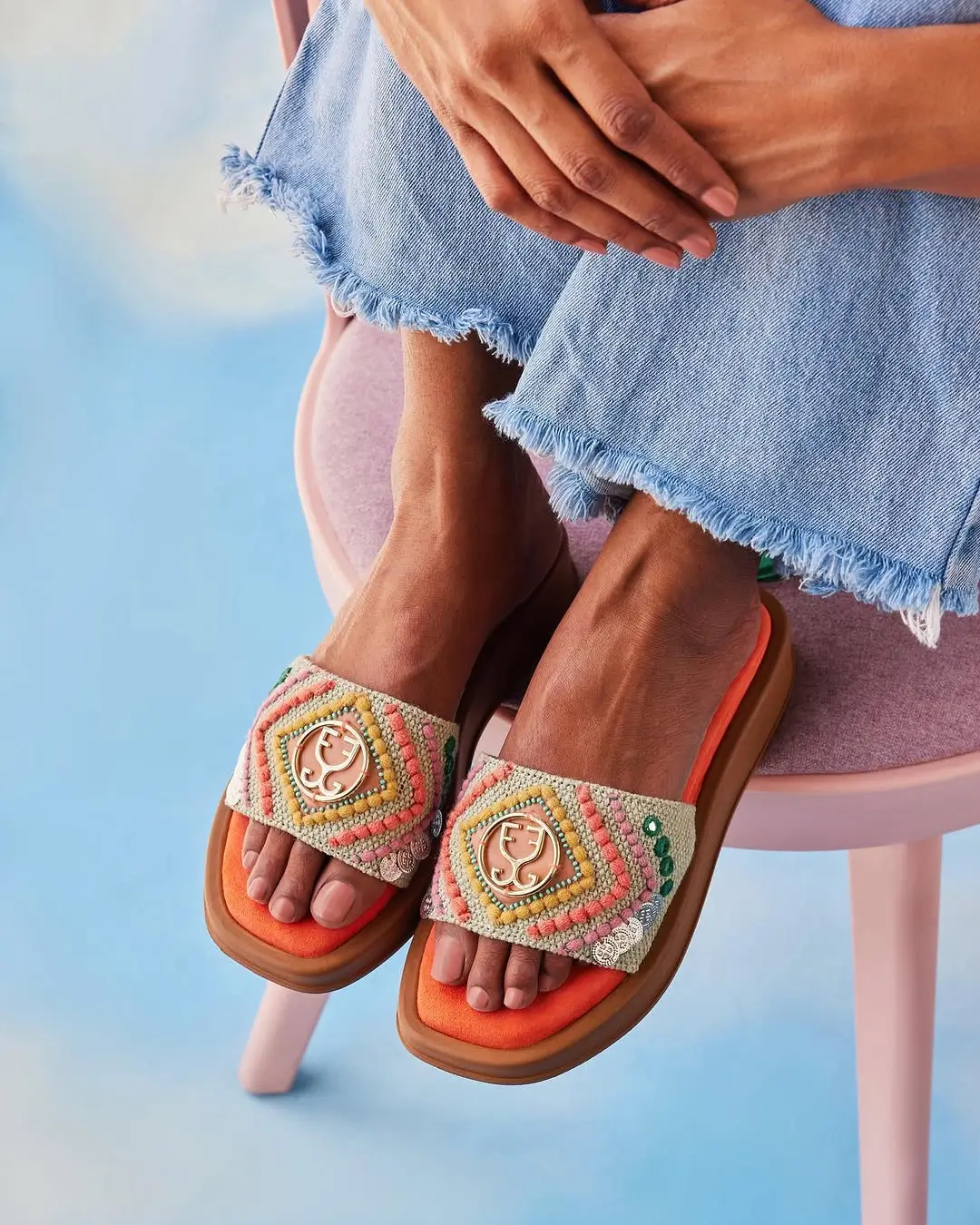 trendy ideas for summer footwear 2026 Textured Flats - Soft Embroidery and Everyday Ease