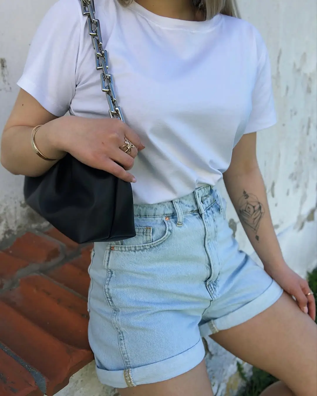 trendy summer denim shorts 2026 The White Tee Reset - Clean, Sharp, Always Relevant