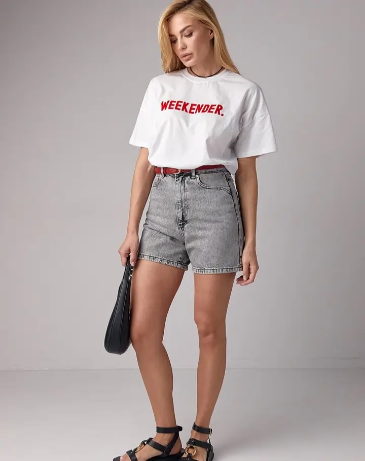 trendy summer denim shorts 2026 Weekend Uniform with a Hint of Retro