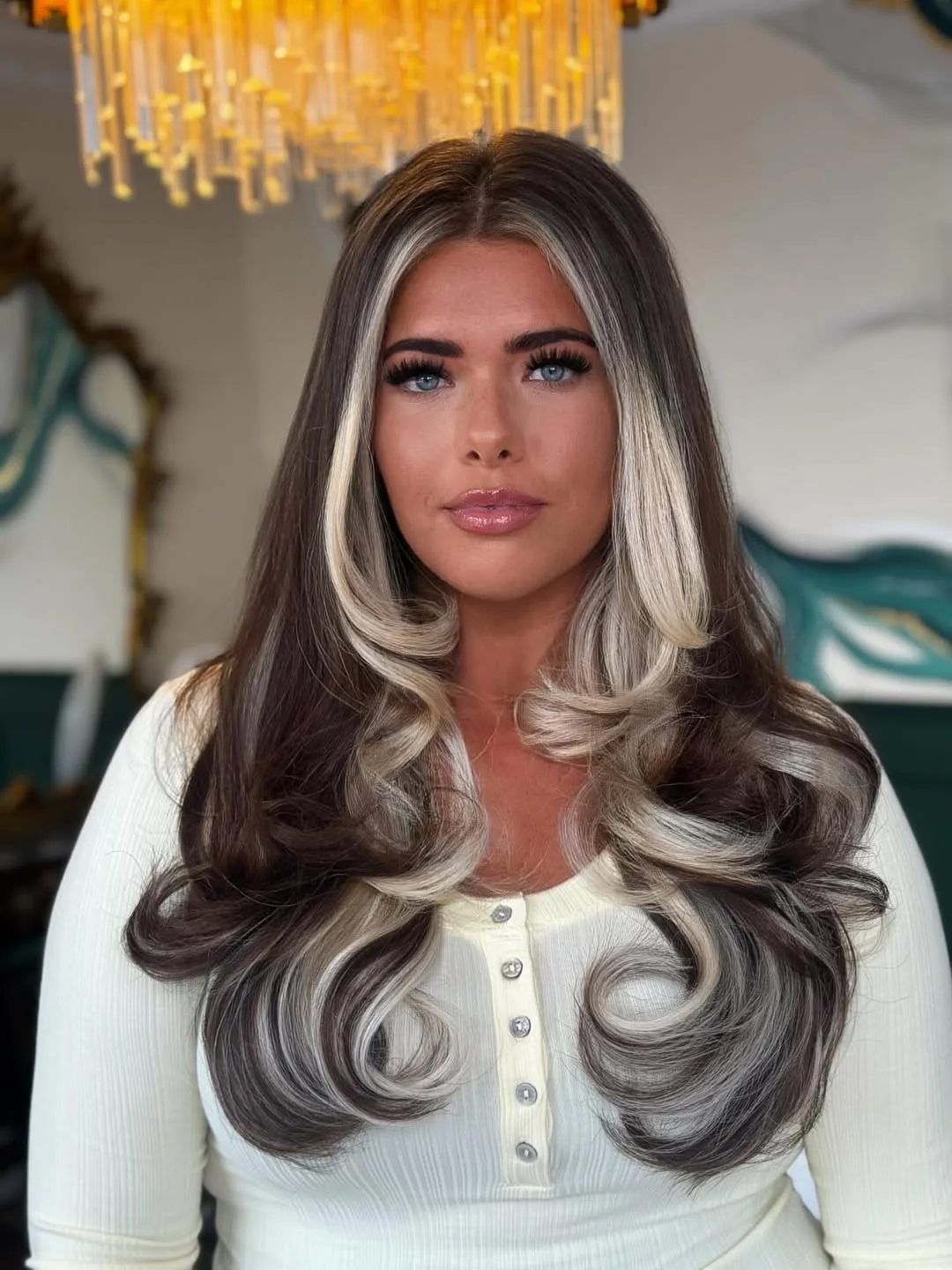 trendy summer haircut 2026 High Contrast Ribbons With Voluminous Finish