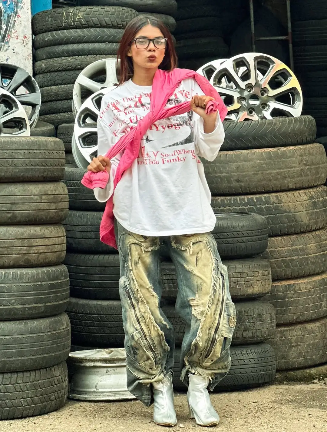 trendy summer streetwear 2026 Playful Grunge Meets Soft Statement Layers