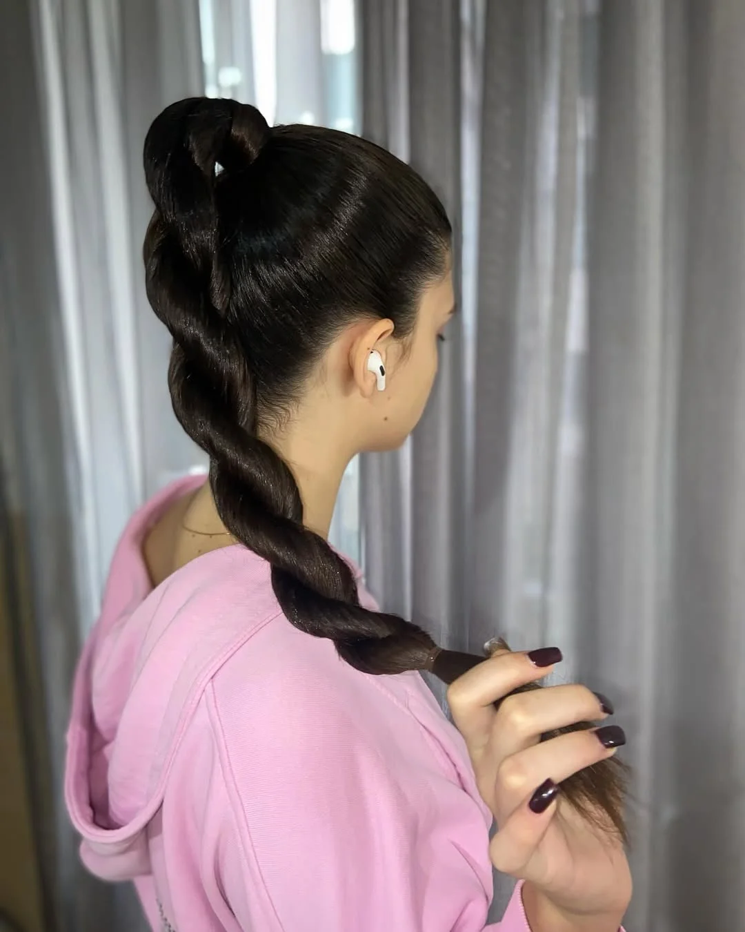 boho summer braids hairstyle 2026 Bubble Twist Braid with Soft Playful Volume