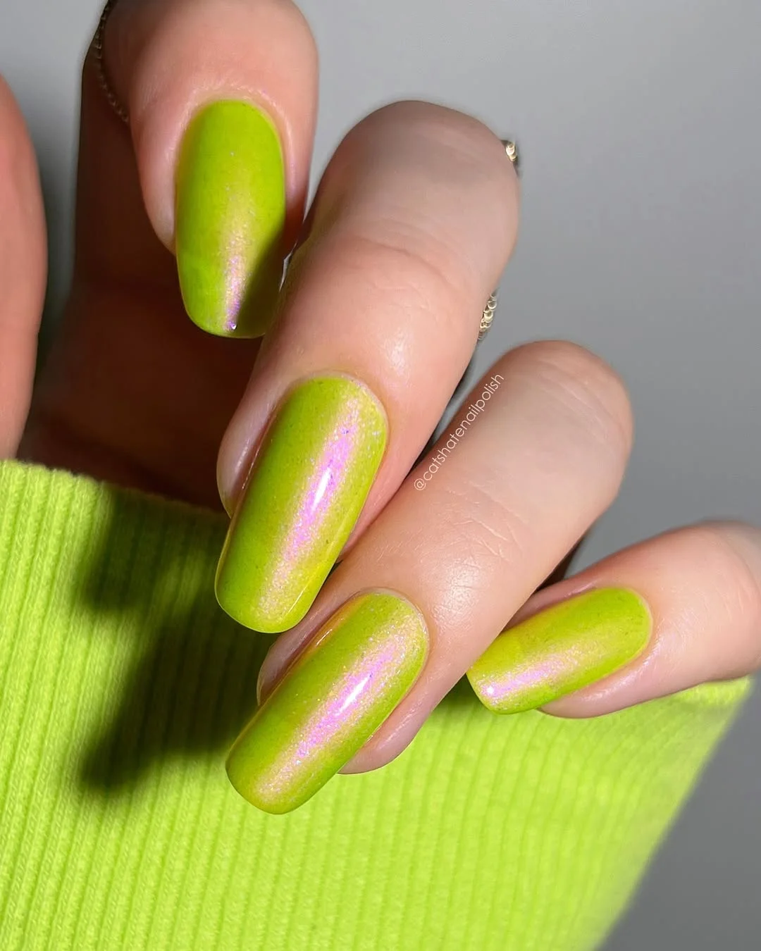 bright summer nails 2026 Lime Chrome Glow