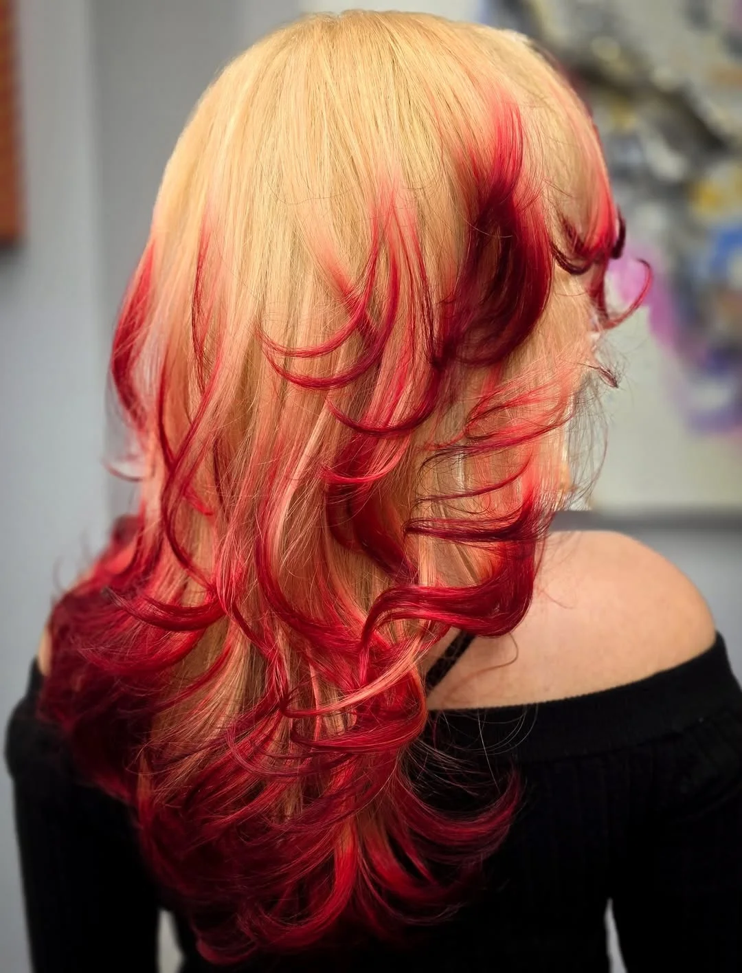 chic summer auburn hair color 2026 Blonde And Red Auburn Contrast Curls