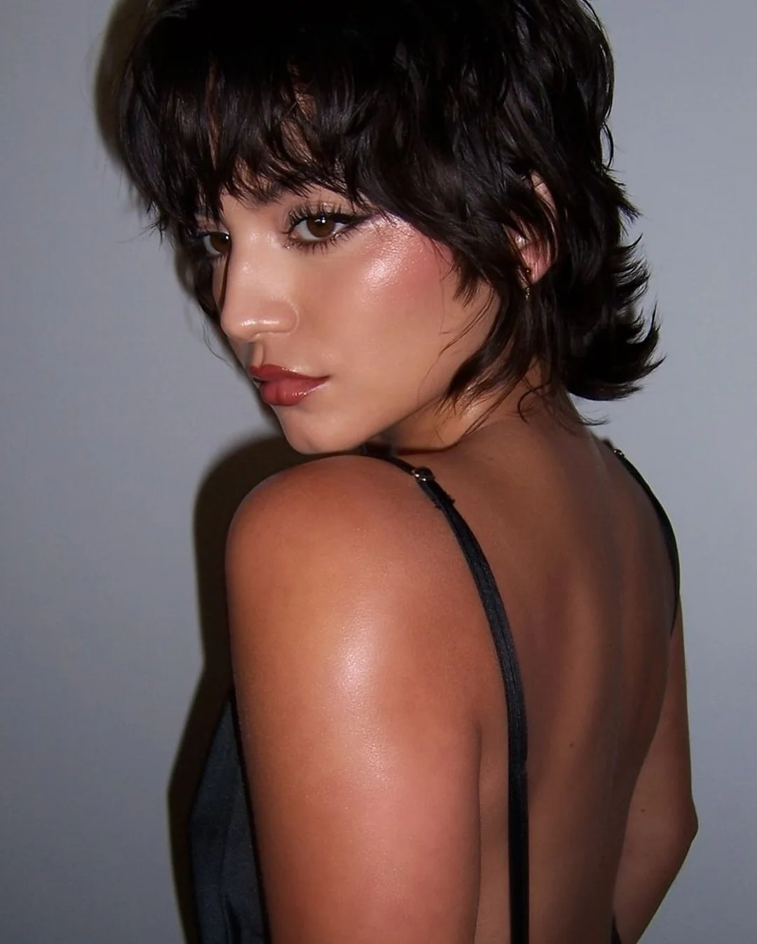cute summer short hairstyles 2026 Textured Short Shag with Wispy Bangs