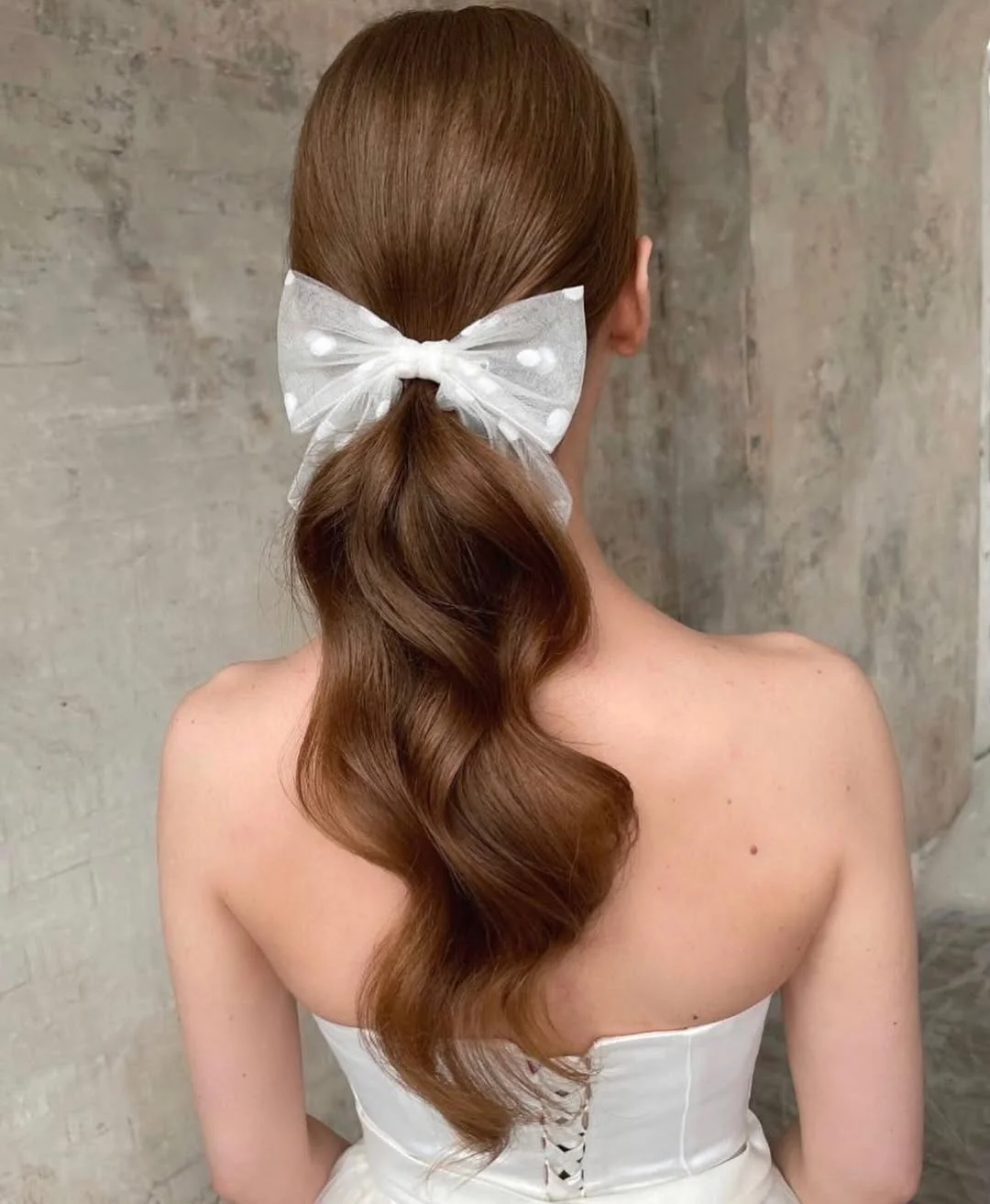 effortless summer quick hairstyles 2026 Soft Ribbon-Tied Low Pony That Feels Like a Love Letter