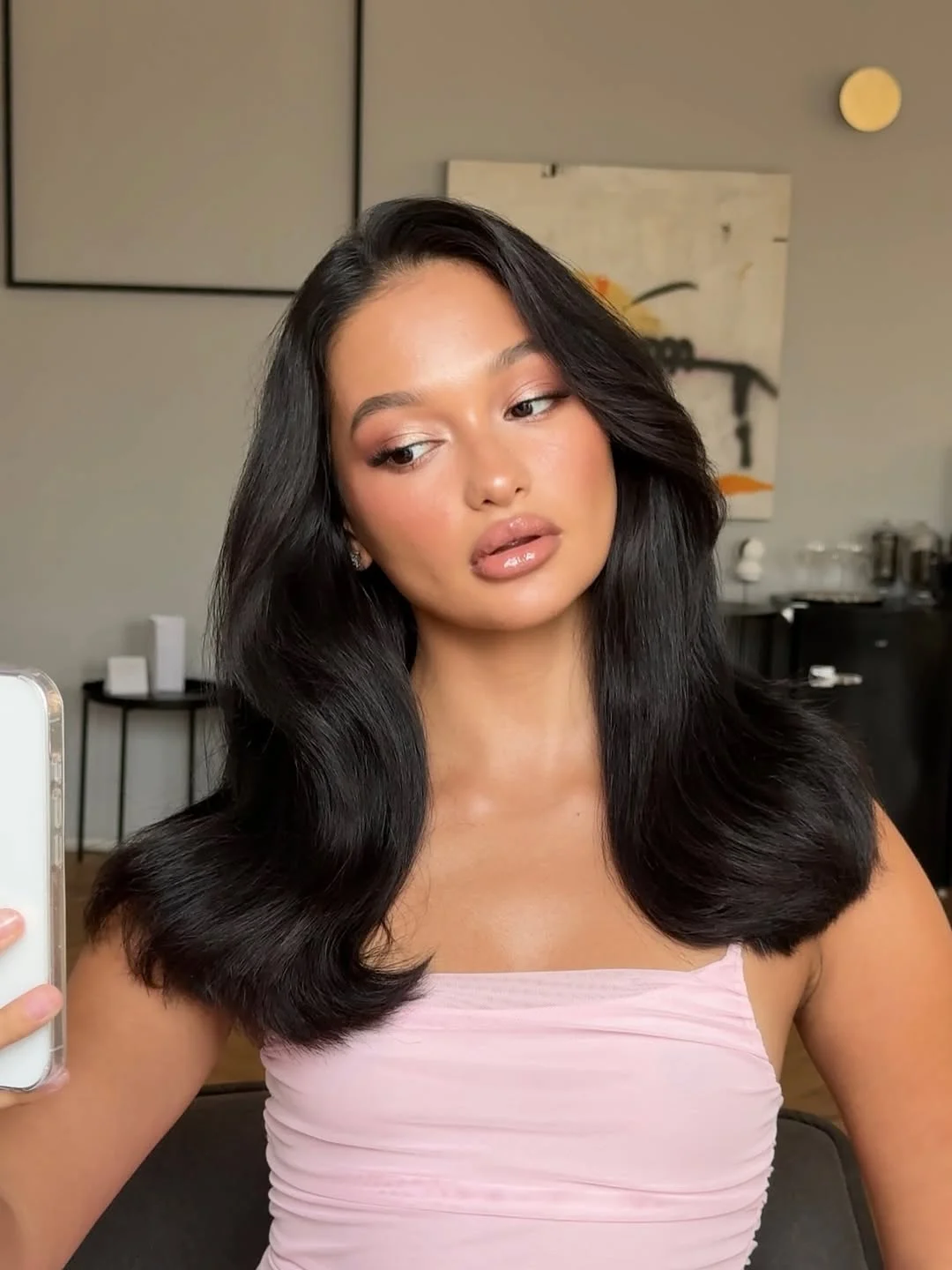 effortless summer quick hairstyles 2026 Polished Medium Length Blowout With Soft Ends