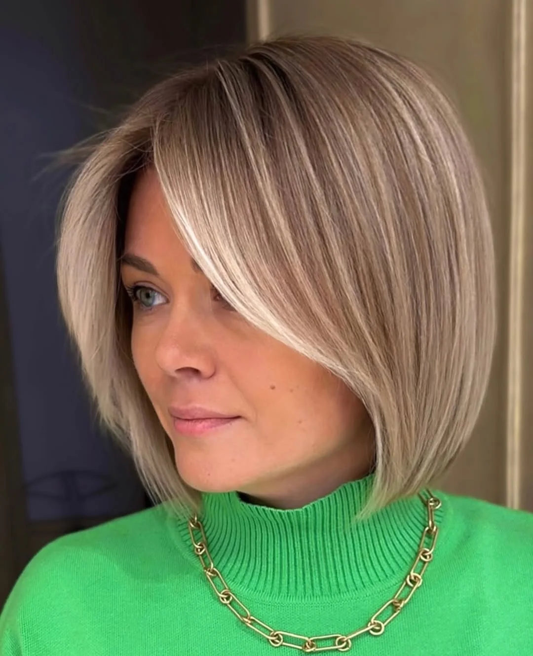 elegant summer haircuts for women over 60 2026 Soft Medium Length Bob with Face-Framing Layers