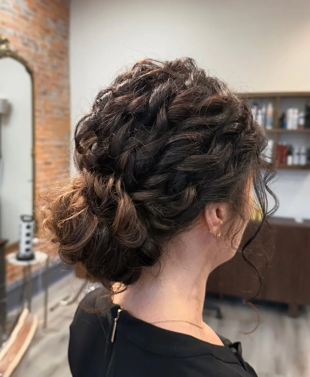 elegant summer updo hairstyles 2026 Soft Curly Updo with Natural Volume