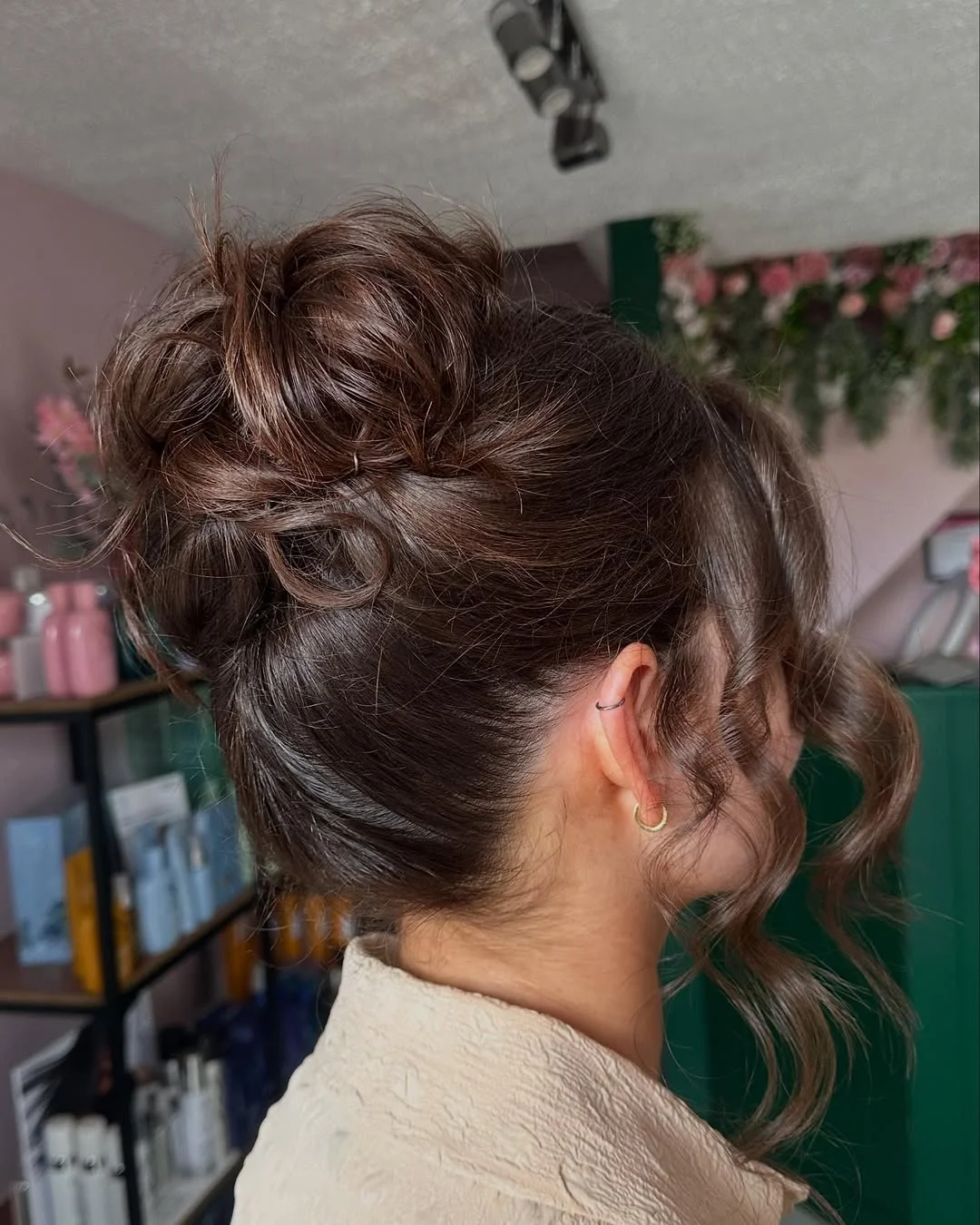 elegant summer wedding guest hairstyles 2026 Romantic Textured Updo
