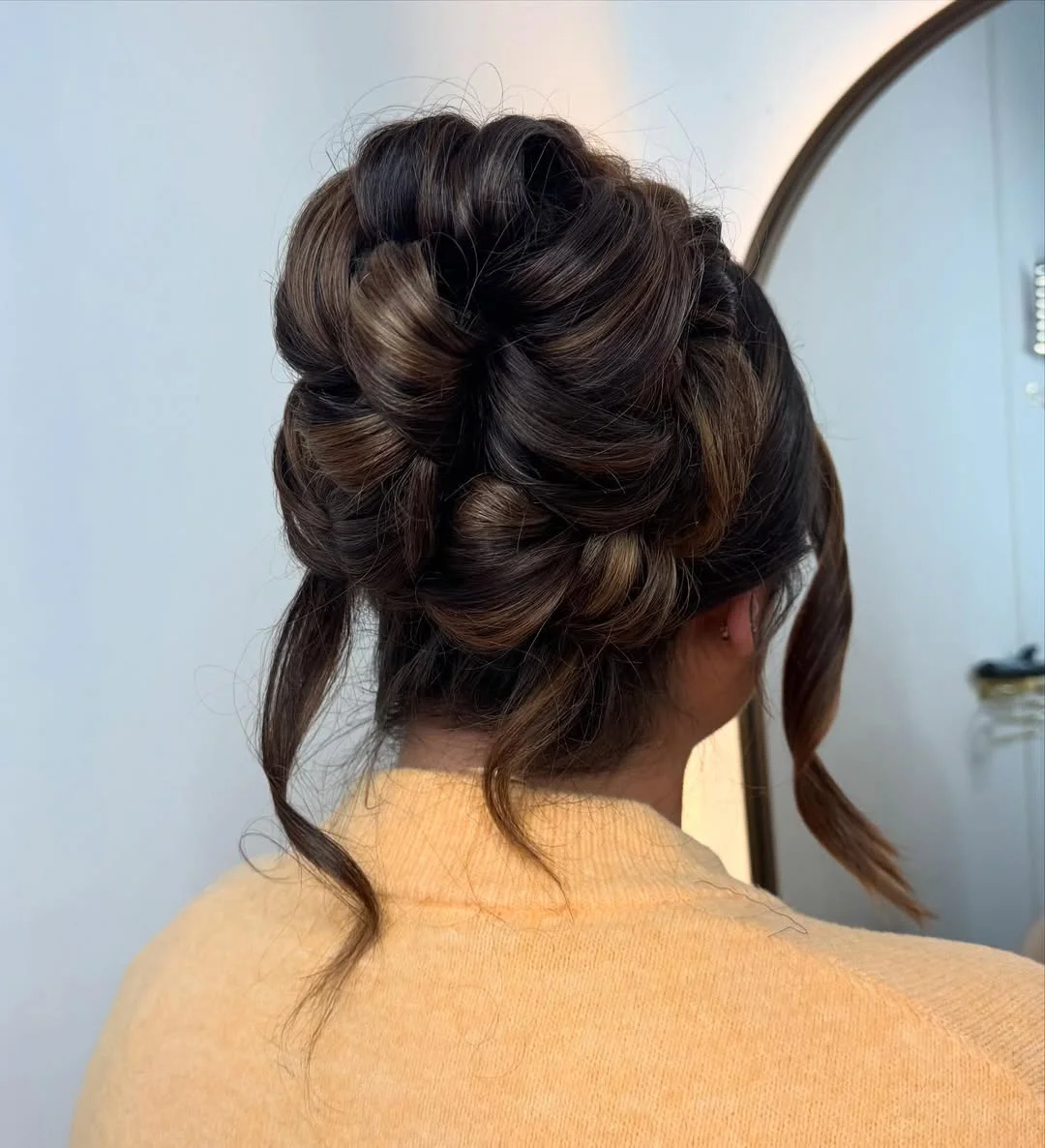 elegant summer wedding guest hairstyles 2026 Voluminous Braided Updo