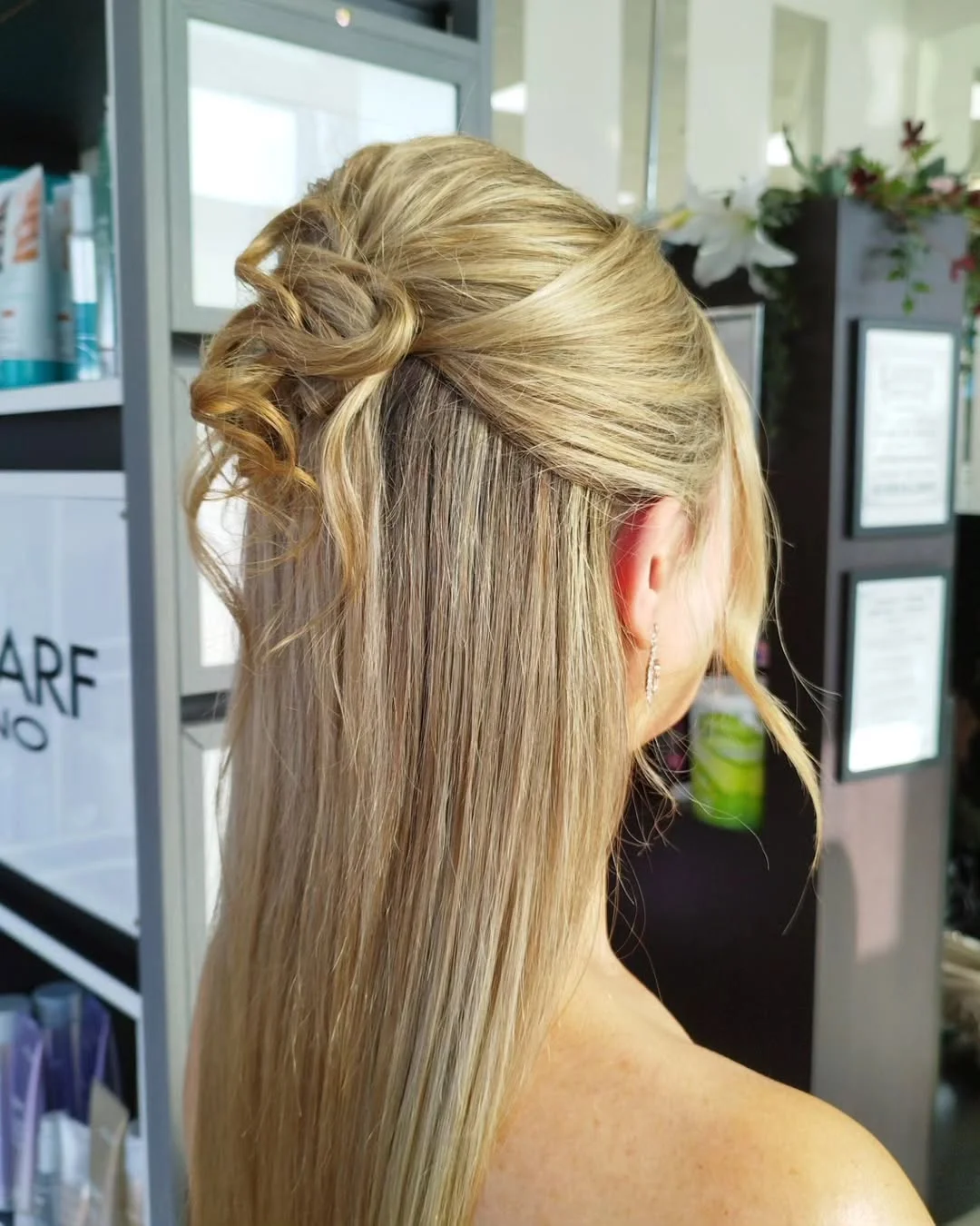 elegant summer wedding guest hairstyles 2026 Classic Half Up Twist