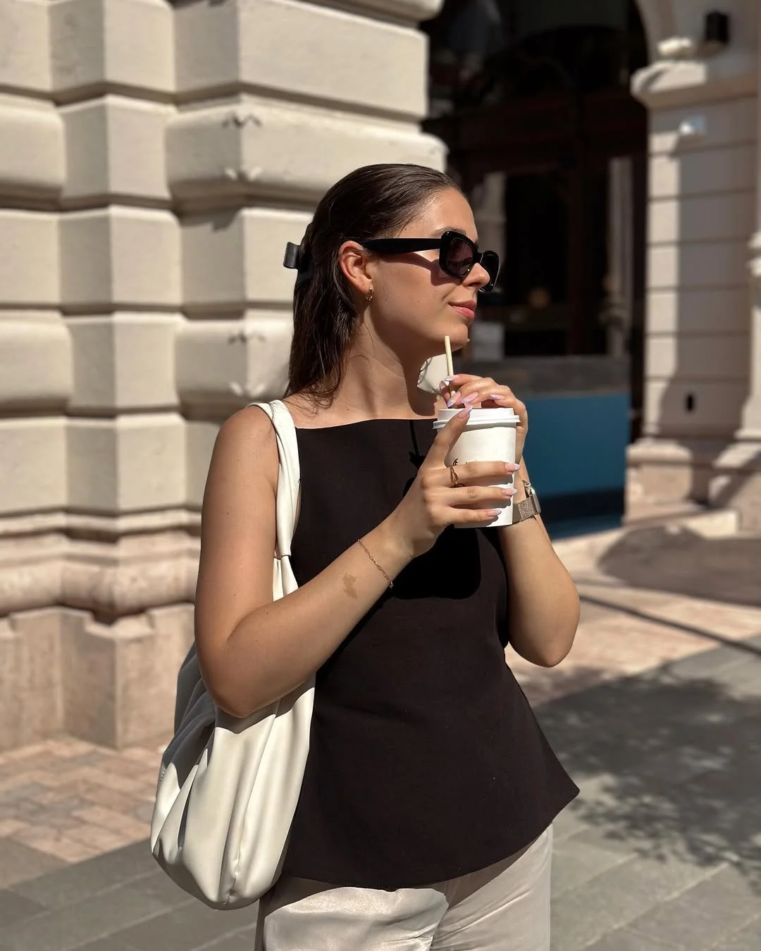 June Outfits Ideas 2026 Minimal Espresso Tops for Quiet Luxury Summer Days