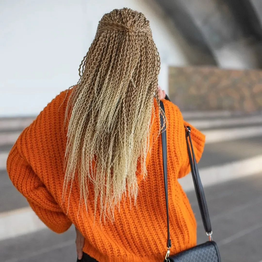 quick summer easy hairstyle 2026 Crimped Half Up Texture That Feels Unexpected Again