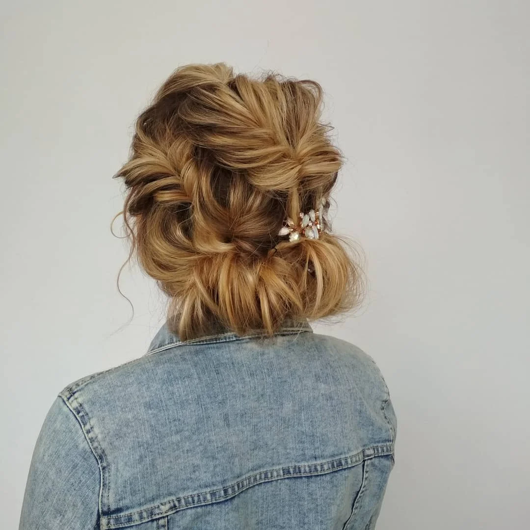 quick summer easy hairstyle 2026 Messy Textured Updo That Feels Effortless