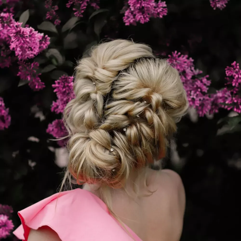 quick summer easy hairstyle 2026 Romantic Braided Updo with Soft Texture