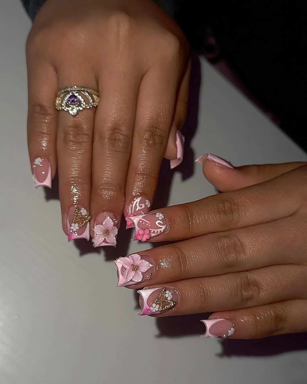 short gel nails summer 2026 Pink Coquette French Nails
