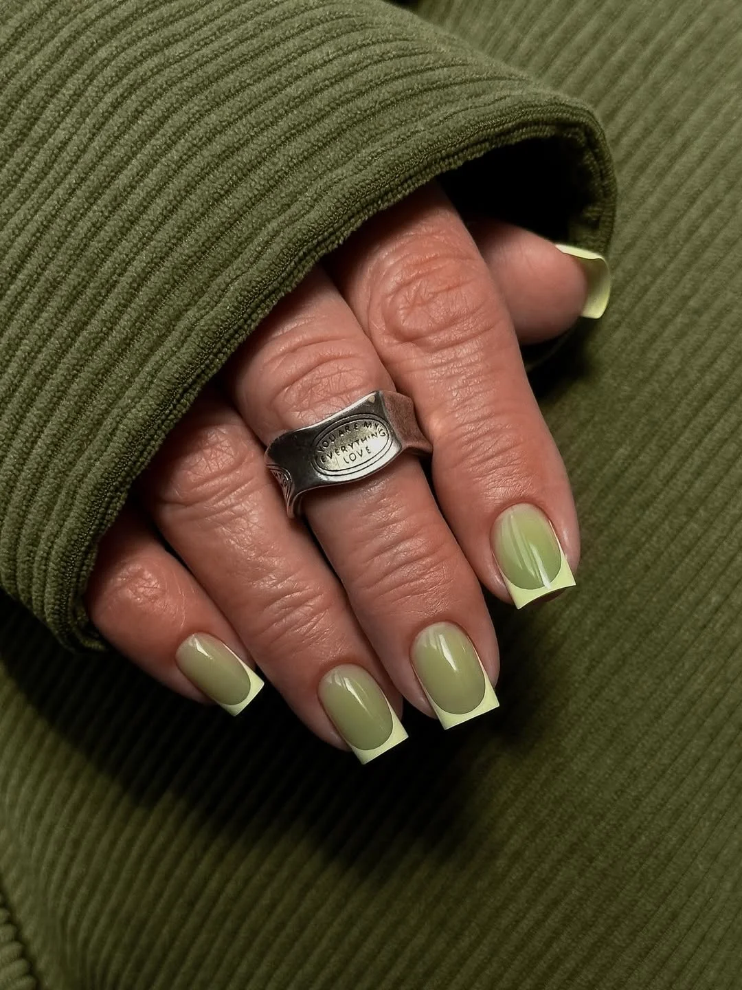 short summer nails 2026 Soft Pistachio Nails That Feel Fresh Out of a Coastal Café