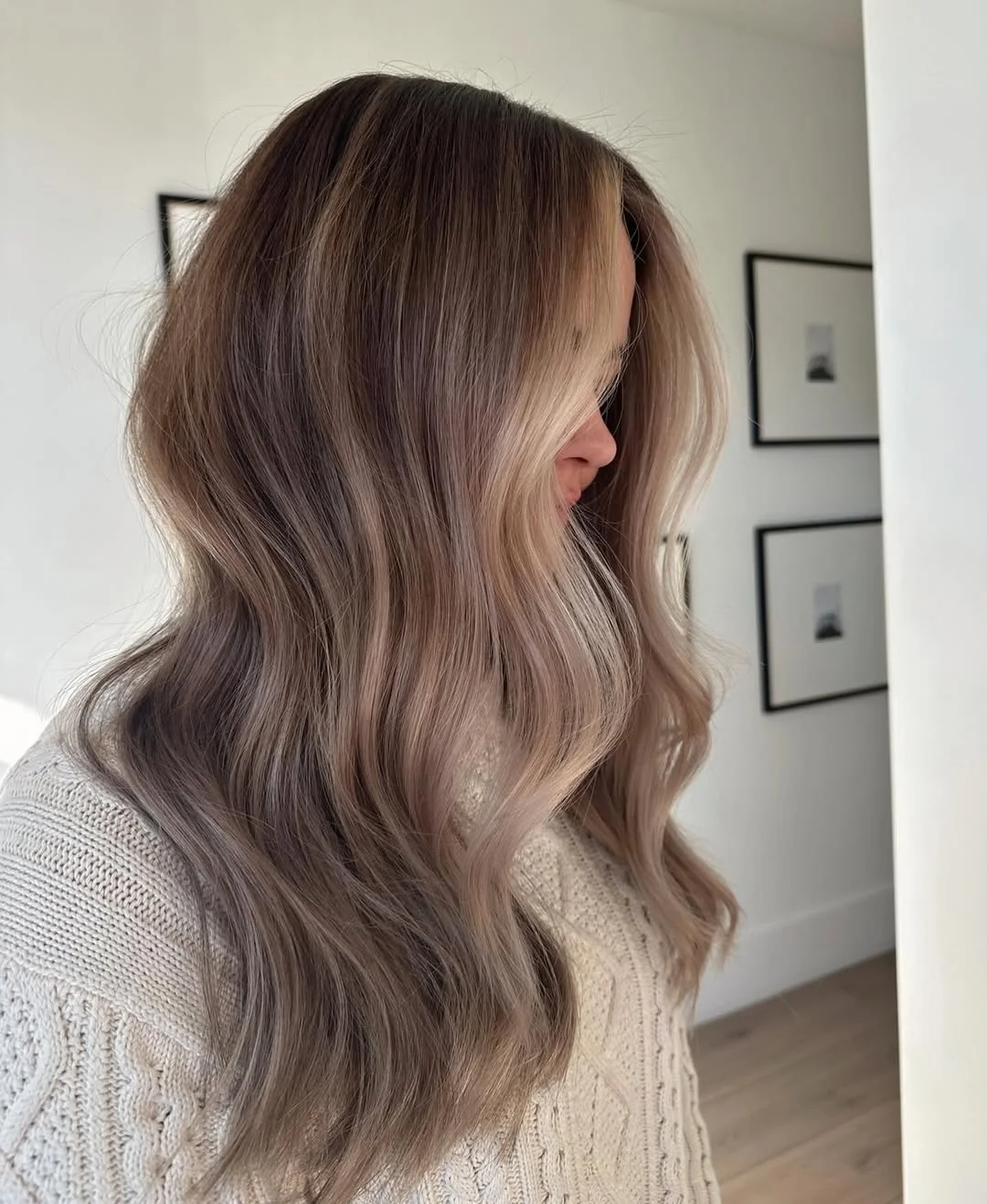 summer brunette hair color 2026 Soft Mushroom Brunette With Airy Waves