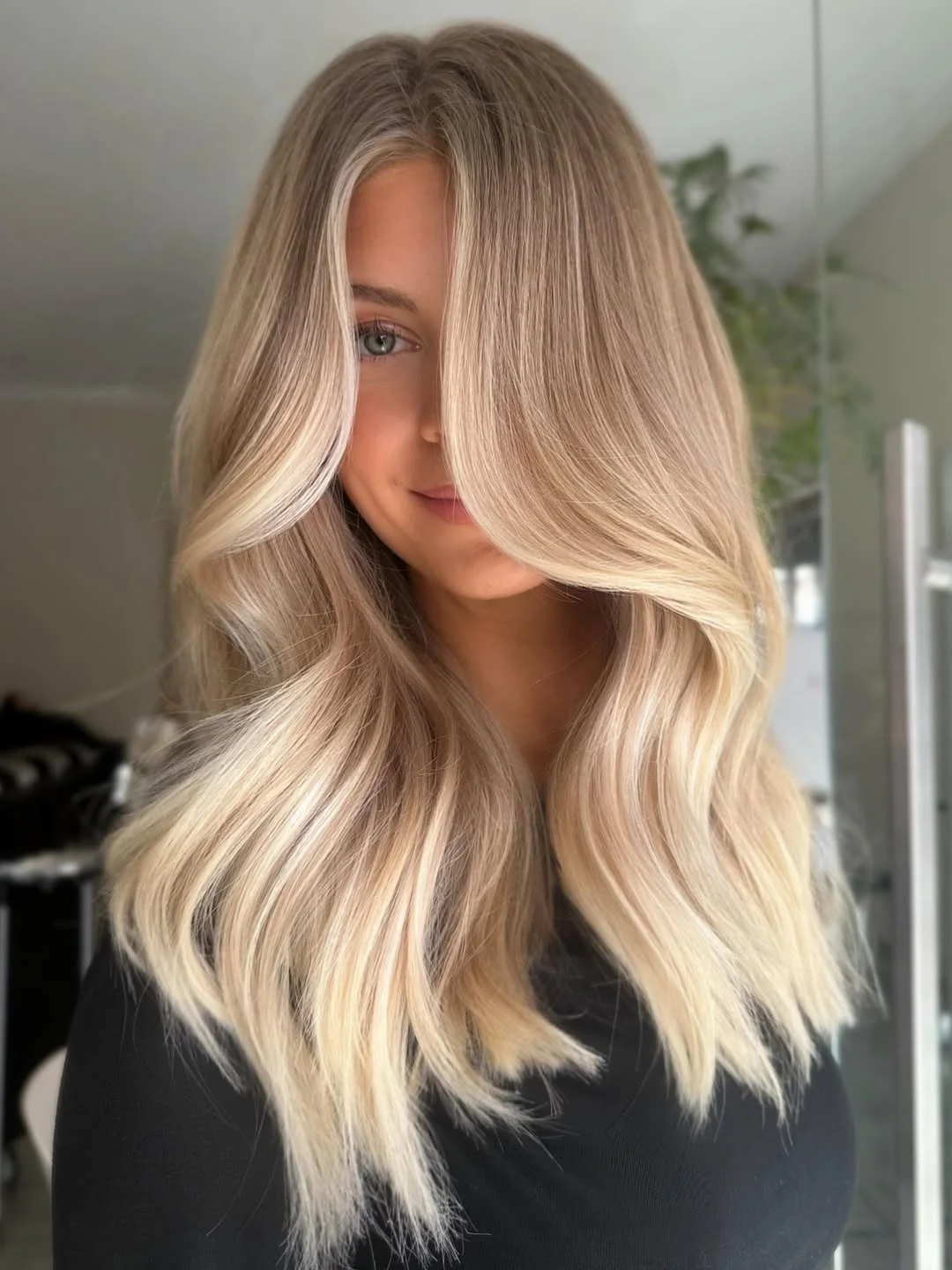summer honey blonde hair color 2026 Bright Honey Ribbon Blonde