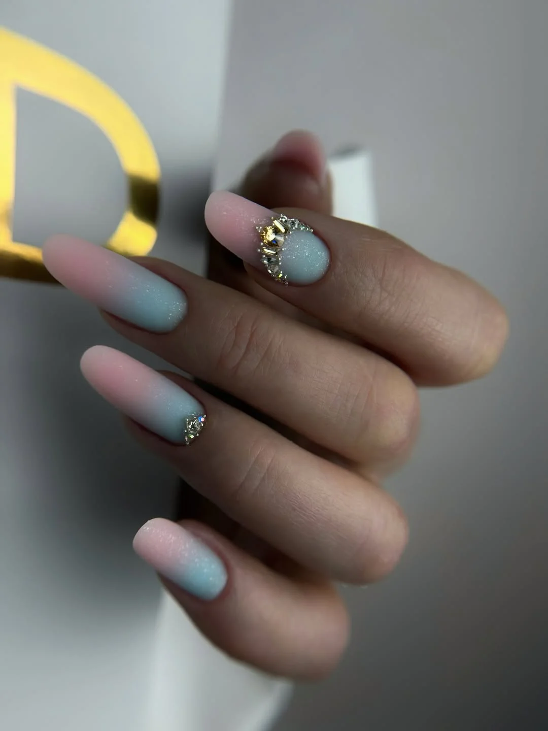 summer manicure color ideas 2026 Pastel Ice Gradient Nails