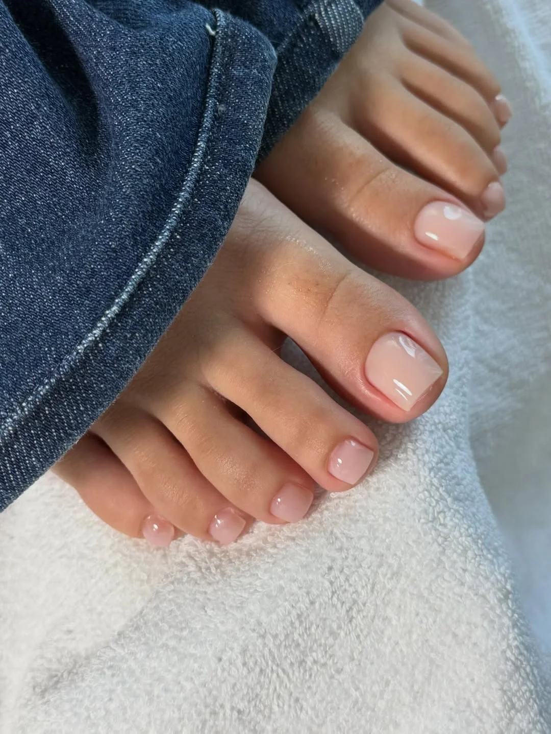 summer pedicure colors 2026 Clean Milky Nude Toes