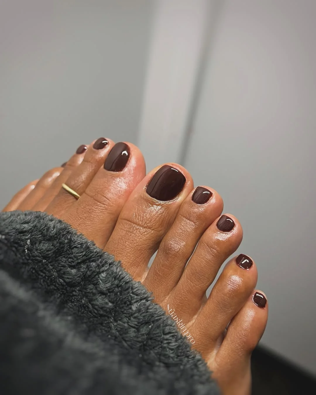 summer pedicure colors 2026 Dark Espresso Summer Pedicure