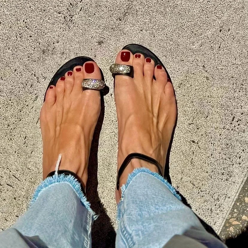summer pedicure colors 2026 Cherry Red Pedicure That Makes Minimal Sandals Look Expensive