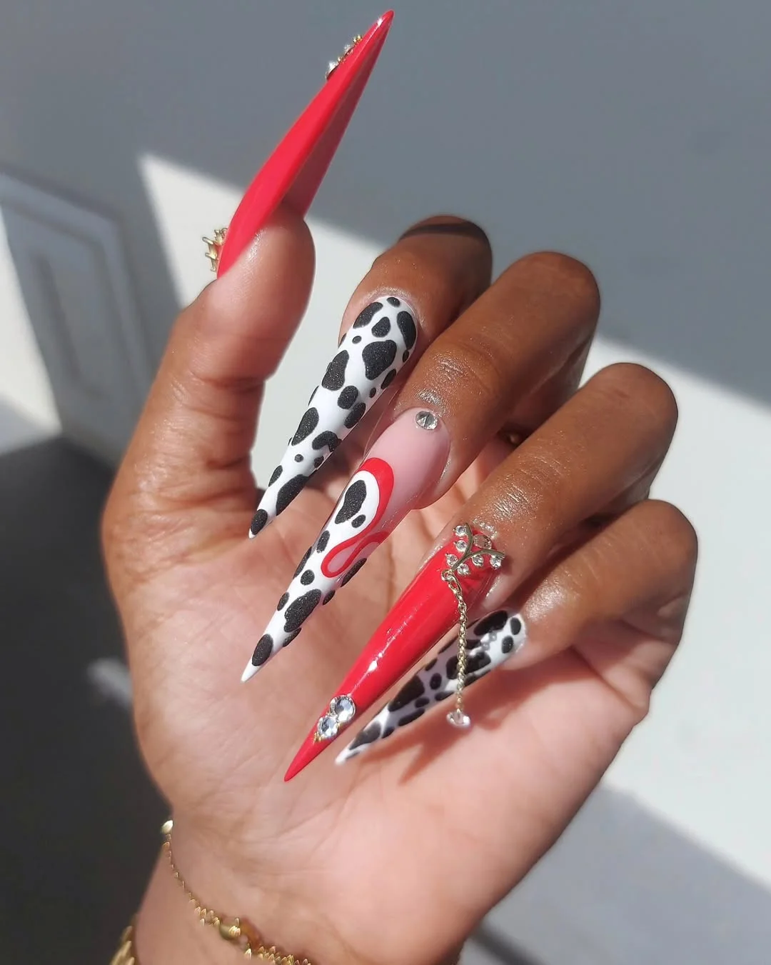 summer stiletto nails 2026 Neon Cowgirl Statement Nails