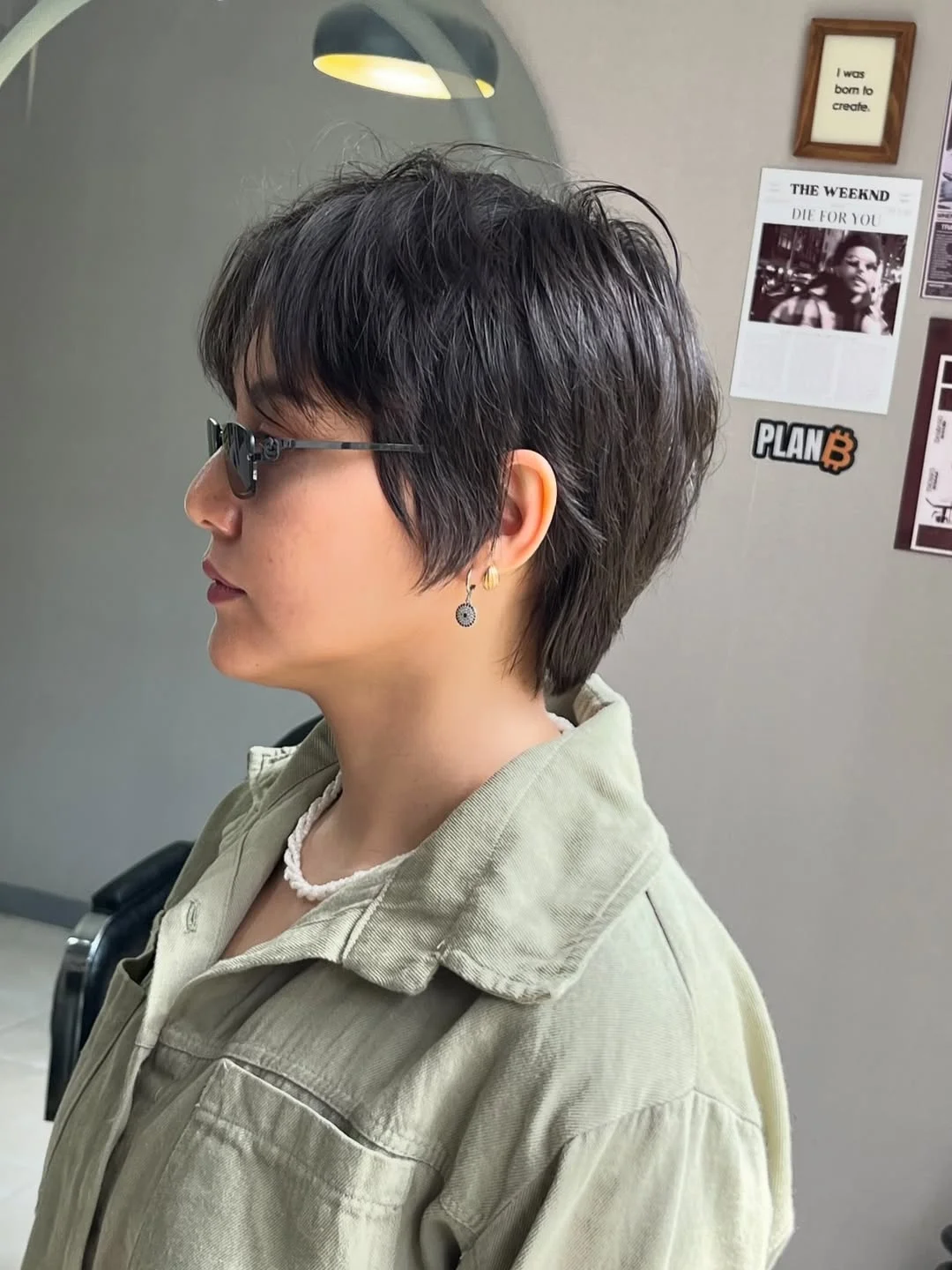 textured summer bixie haircut 2026 Sharp Layered Bixie with Tapered Nape