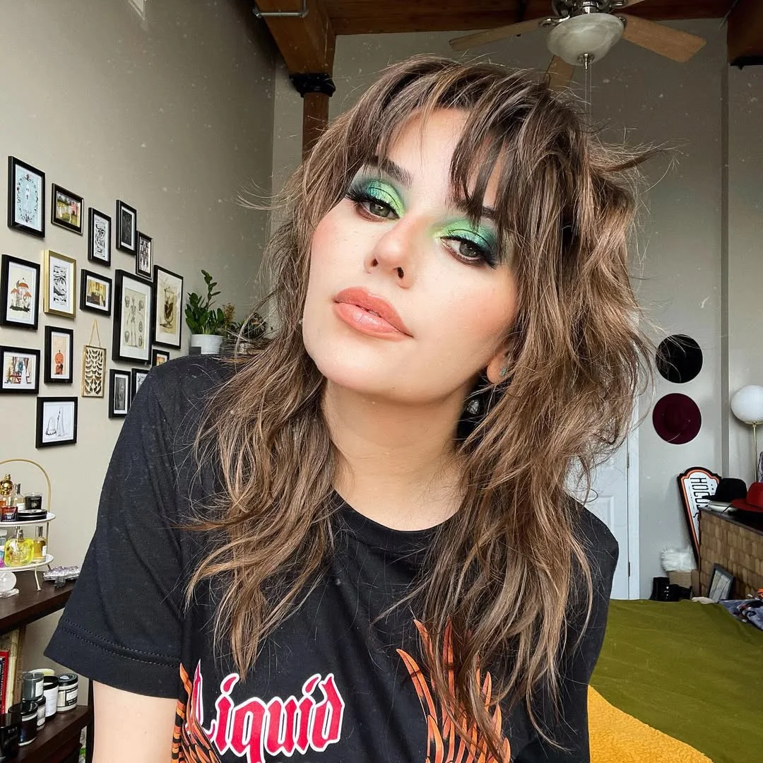 textured summer shag hairstyle 2026 Undone Long Shag with Wild Texture