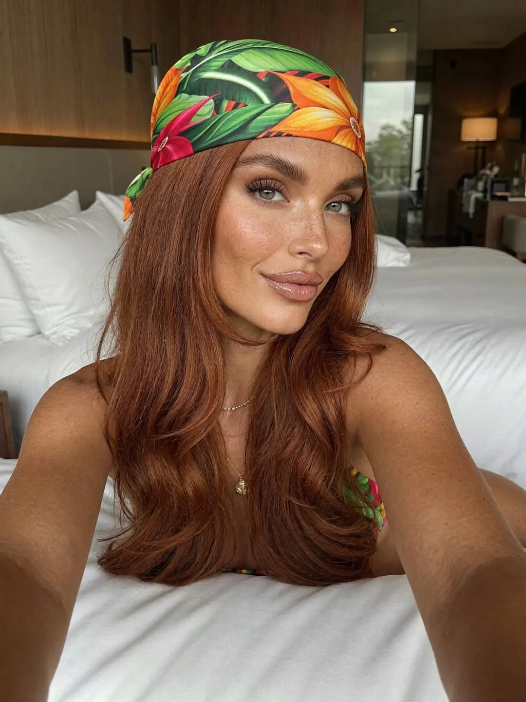 trendy summer hairstyles ideas 2026 Playful Headscarf Waves with Summer Texture