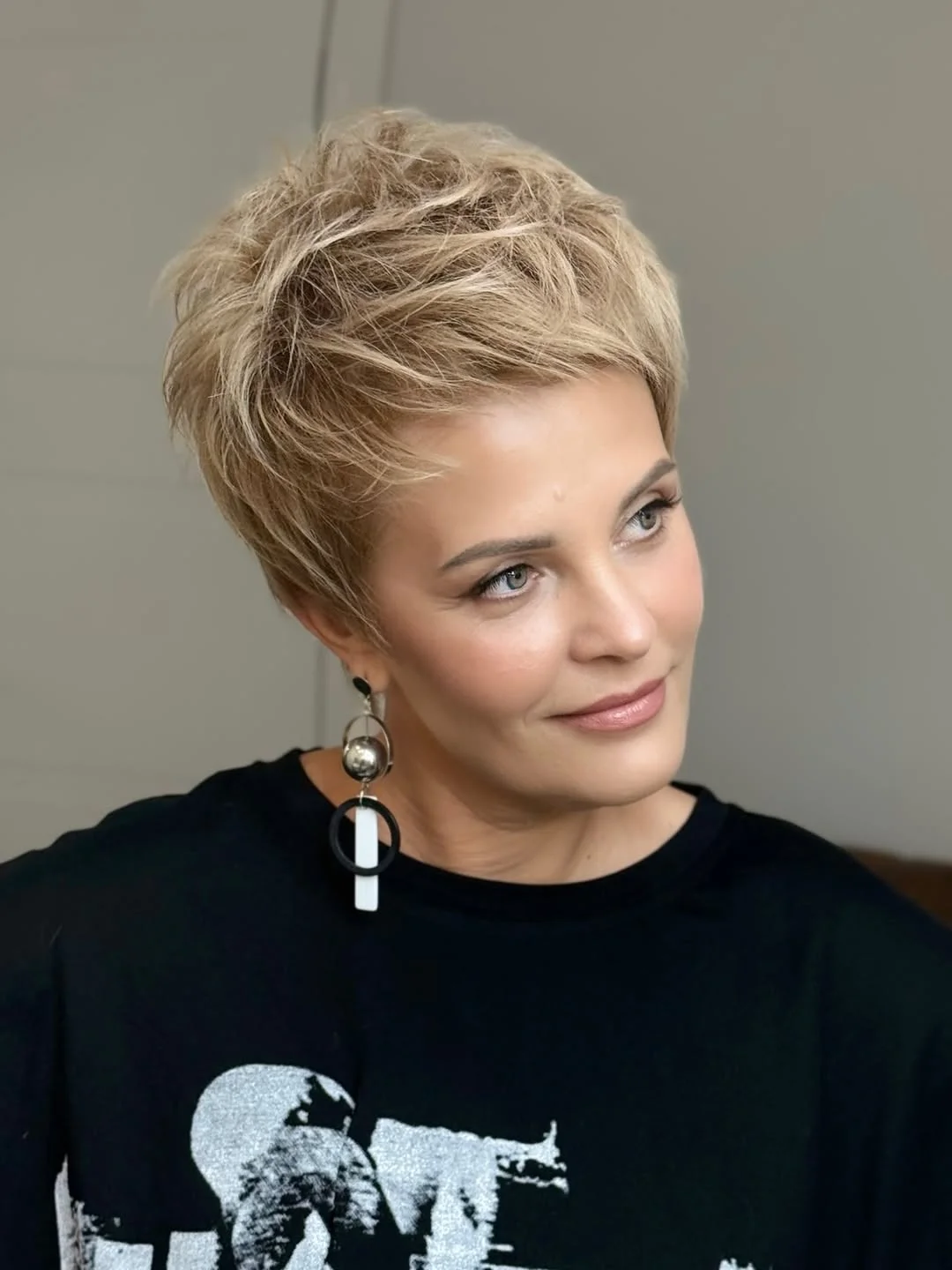 youthful summer haircuts for women over 50 2026 Sassy Short Pixie With Texture and Lift