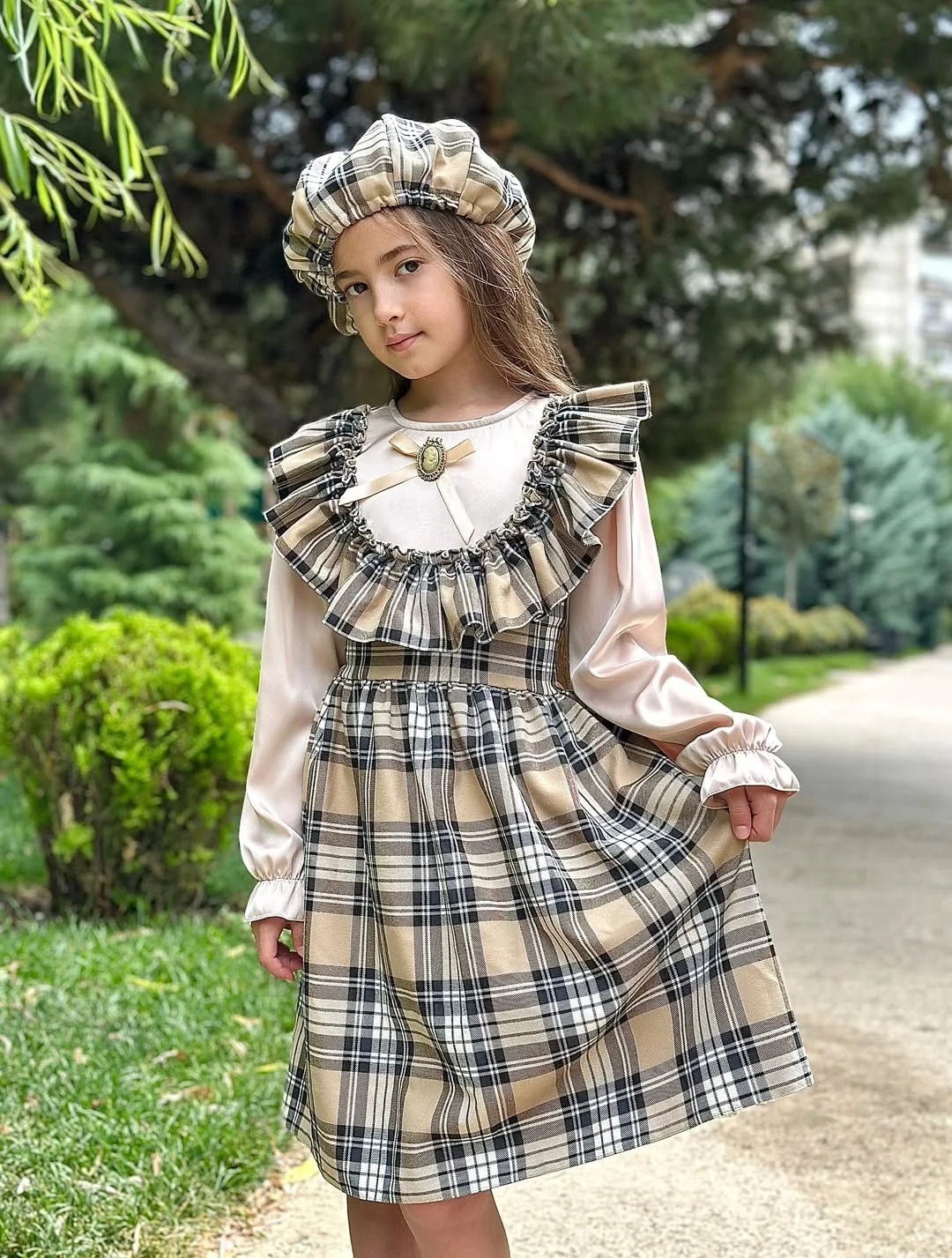 back to school outfits 2026 Soft Plaid and Stockholm Style Charm