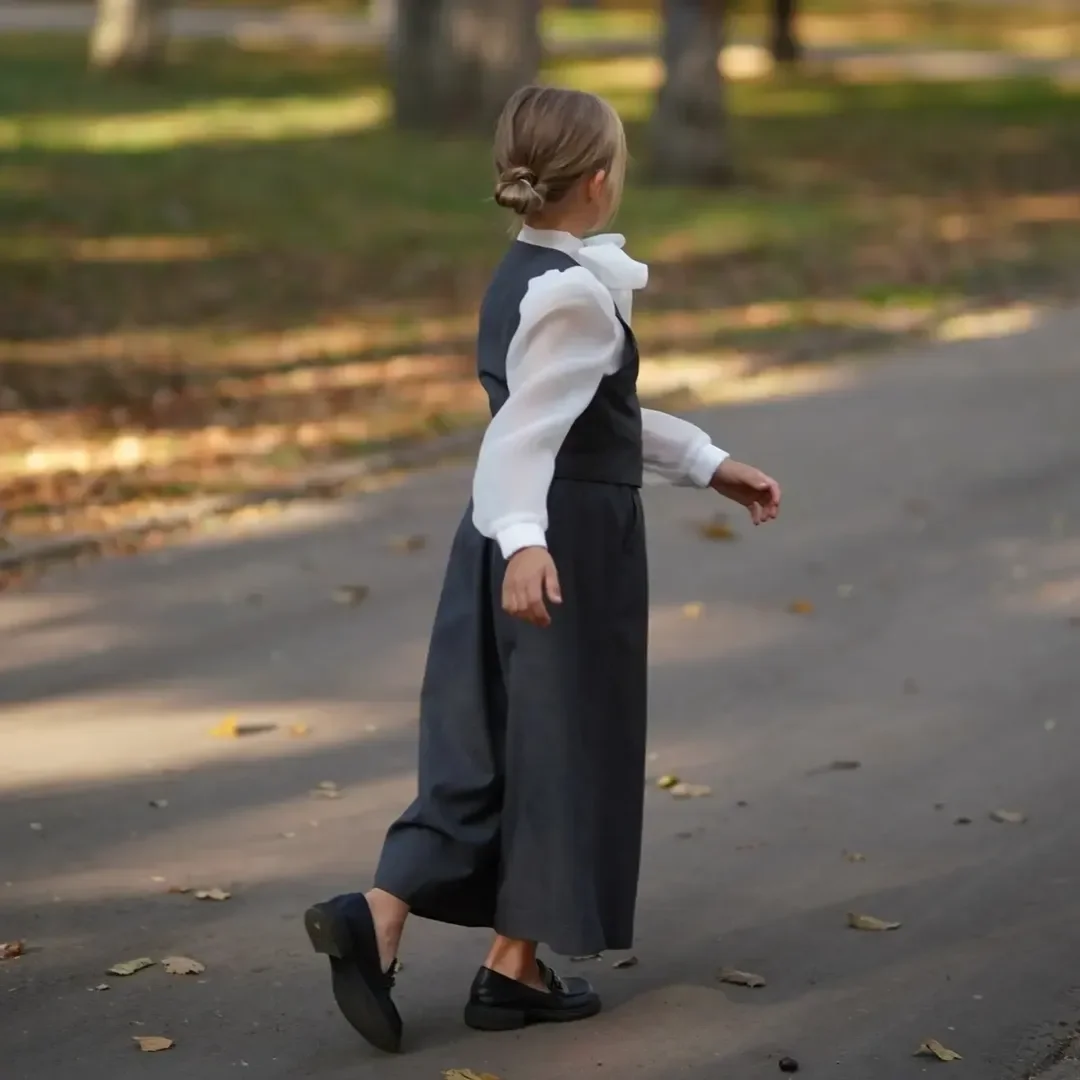 back to school outfits 2026 Modern Wide-Leg Uniform Elegance