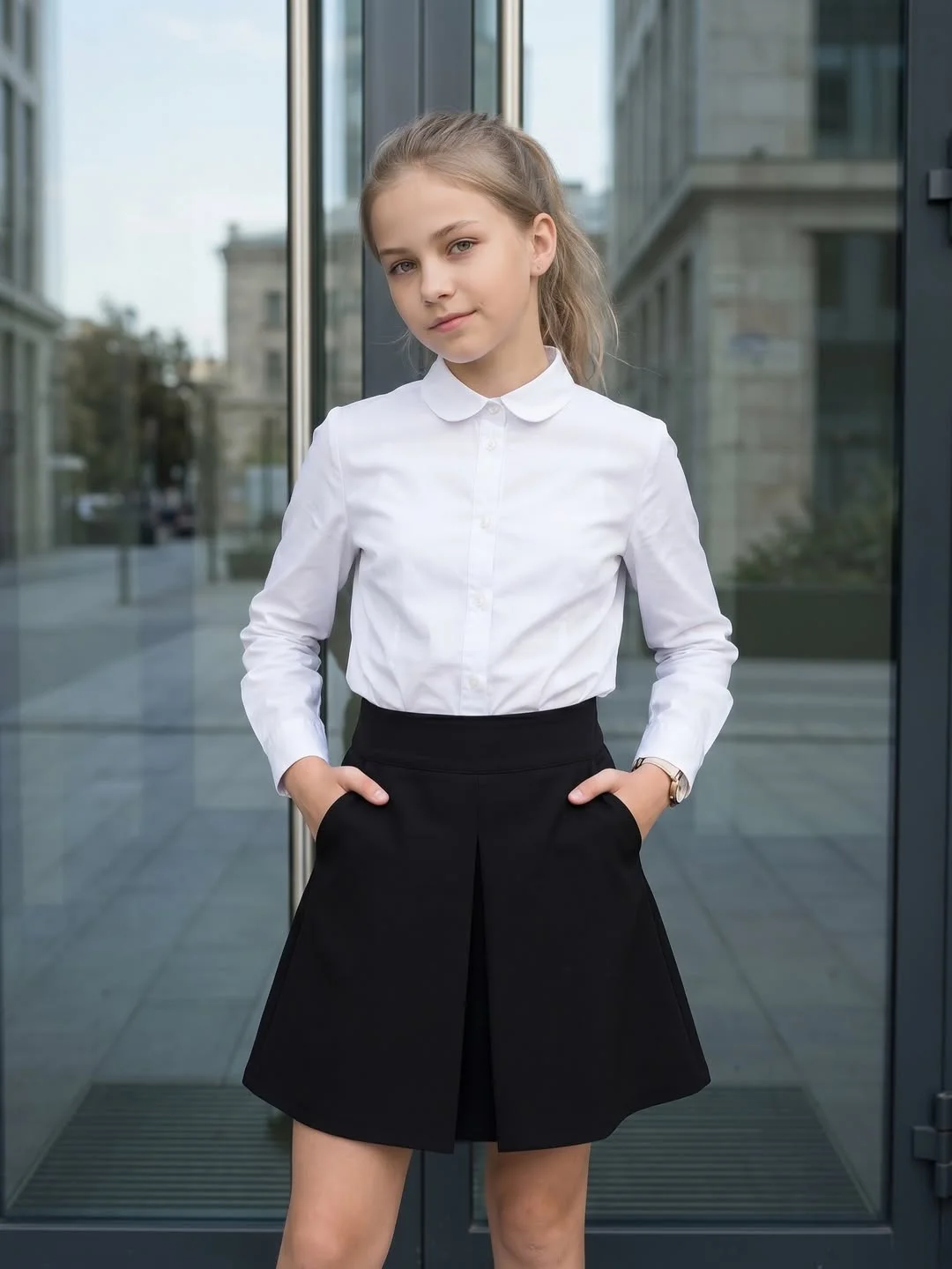 back to school outfits 2026 The Perfect White Shirt And Black Skirt Formula