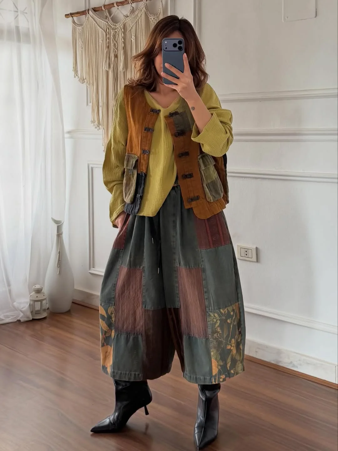 Boho Chic Fall Outfits 2026 Earth-Toned Patchwork Layers For Everyday Fall