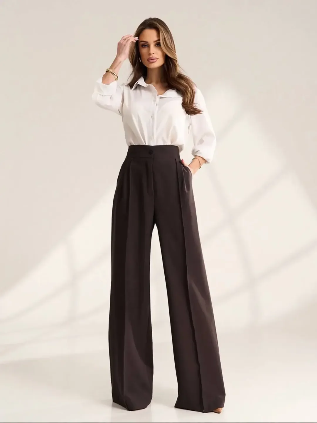 chic fall outfits pants 2026 The Power of Chocolate Tailored Trousers