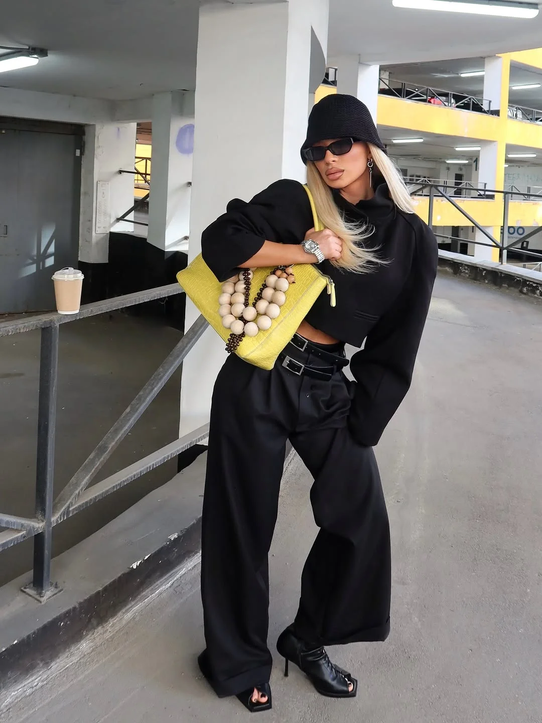 comfy fall outfits 2026 All Black Minimalism With Statement Accessories