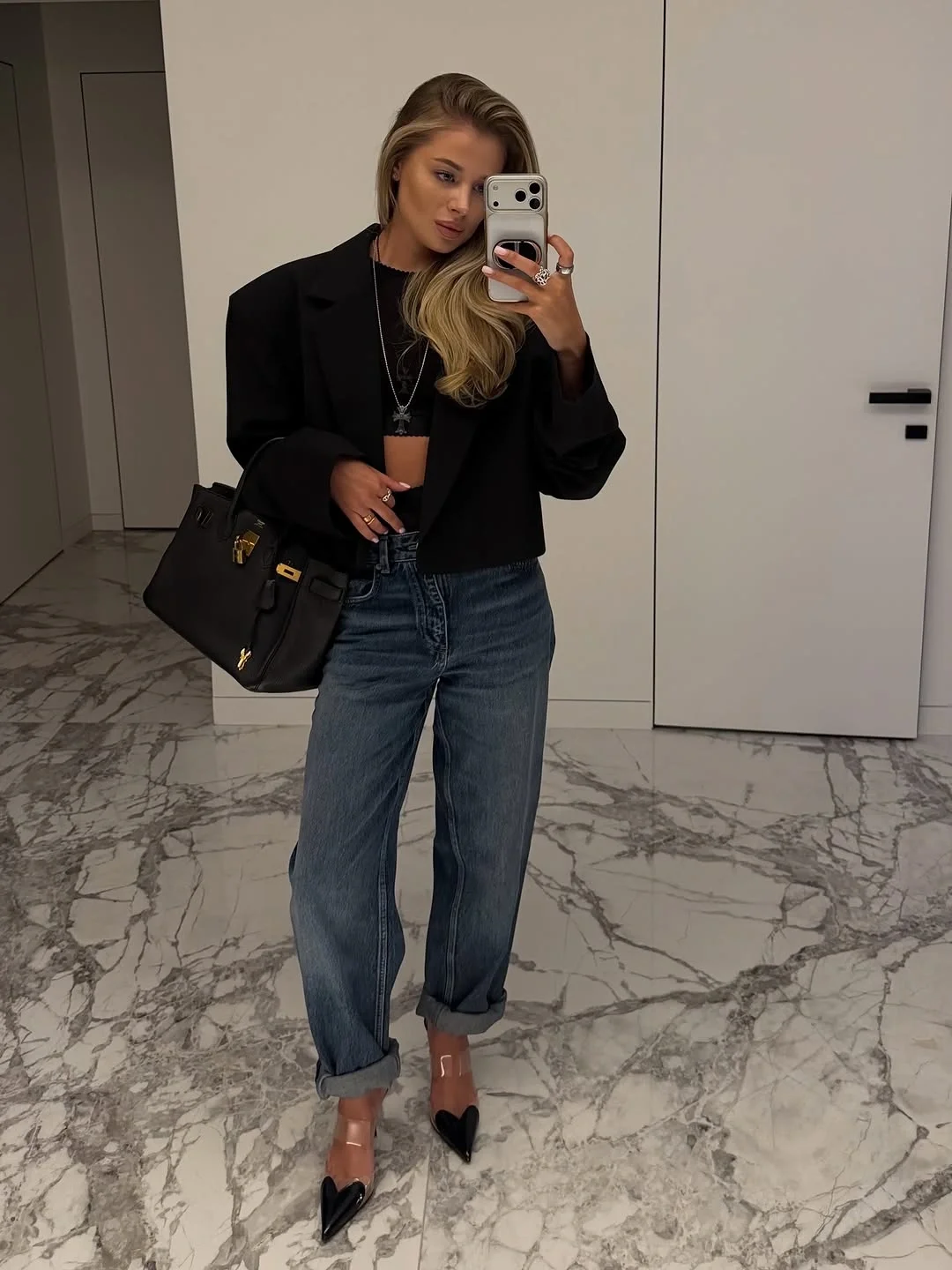 comfy fall outfits 2026 The Black Blazer And Relaxed Denim Combination