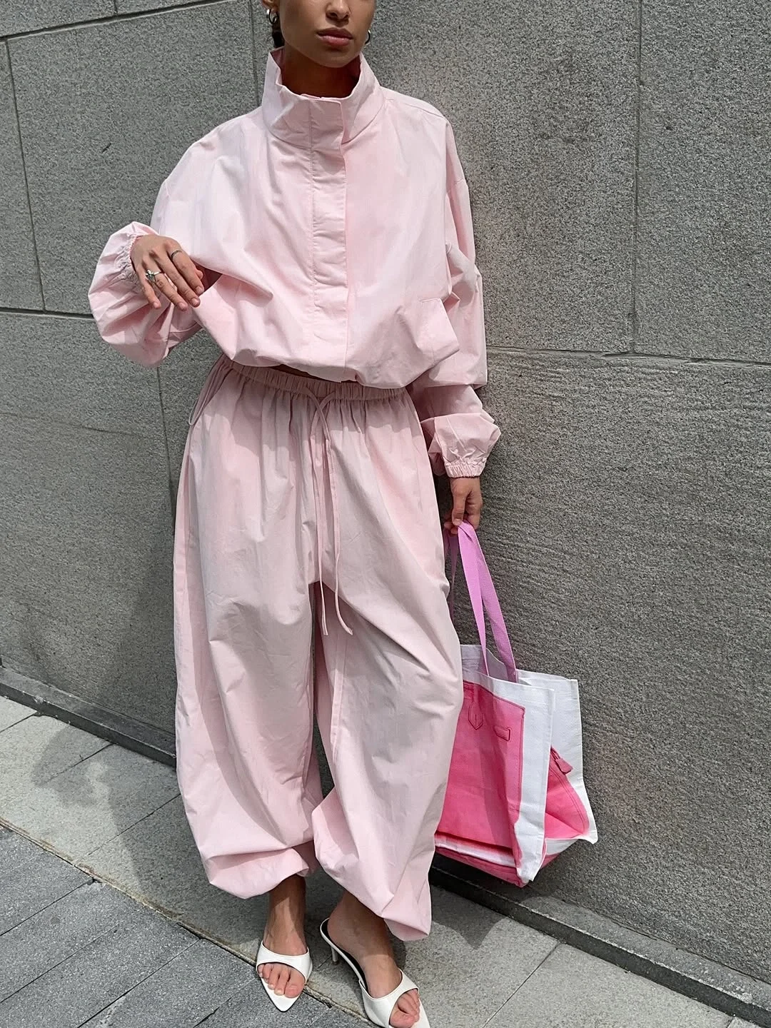 comfy fall outfits 2026 The Powder Pink Matching Set That Feels Like A Cloud