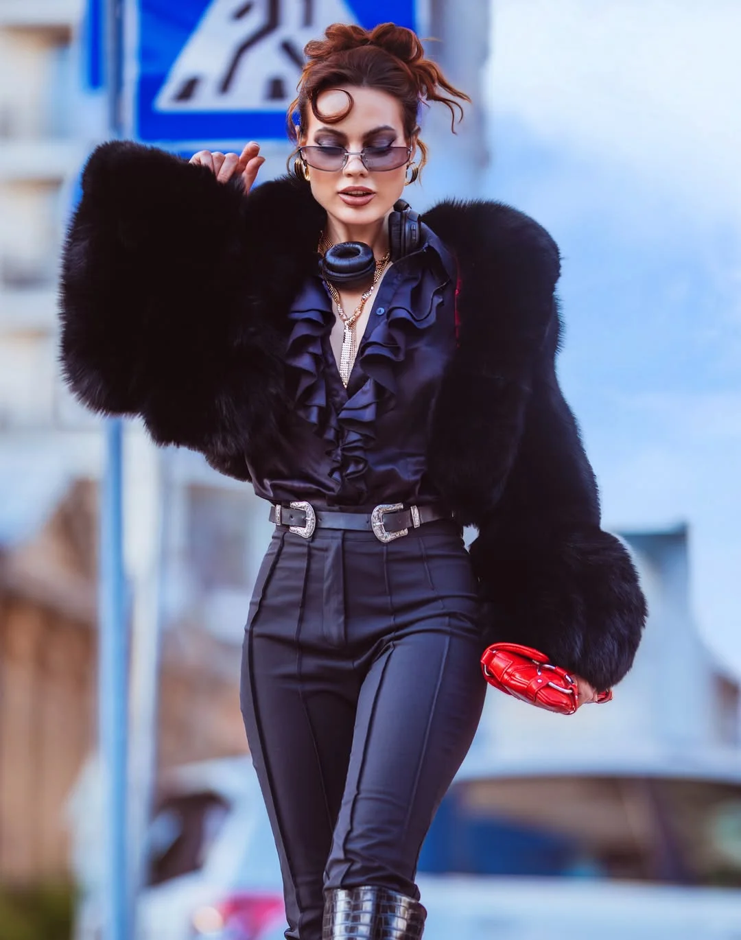early fall outfits 2026 Dark Romance Meets City Glamour