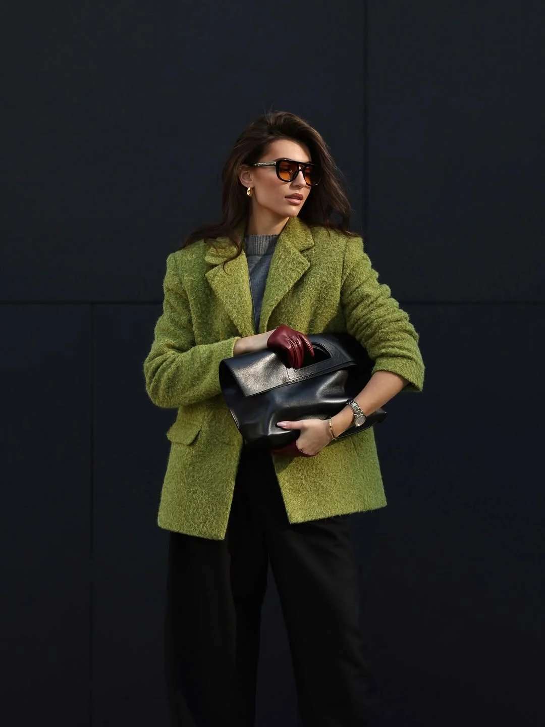 early fall outfits ideas 2026 Green Blazer For The First Cool Days