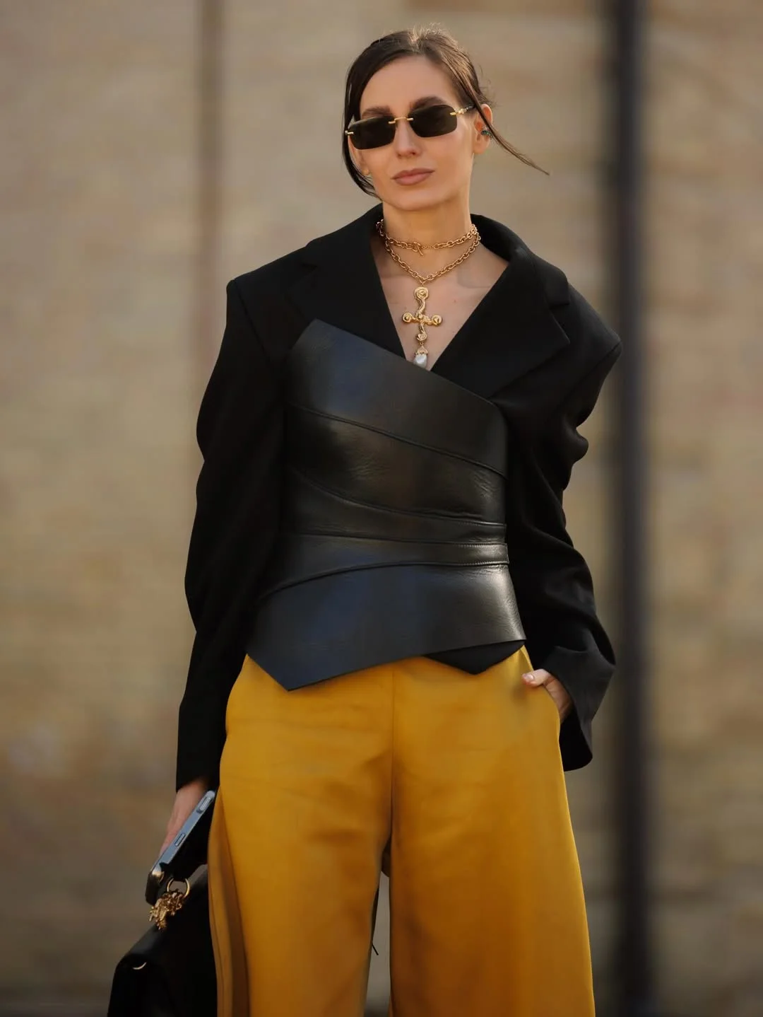 early fall outfits ideas 2026 Mustard Trousers With Modern Edge