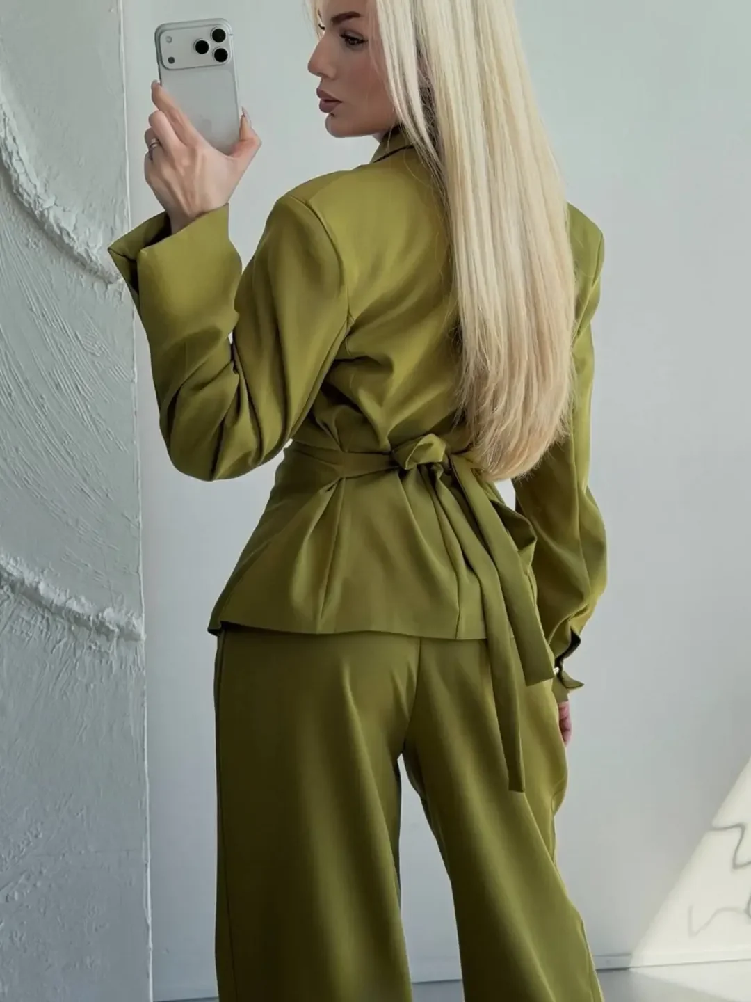 elegant fall office outfits 2026 Olive Tailoring That Feels Fresh For Fall