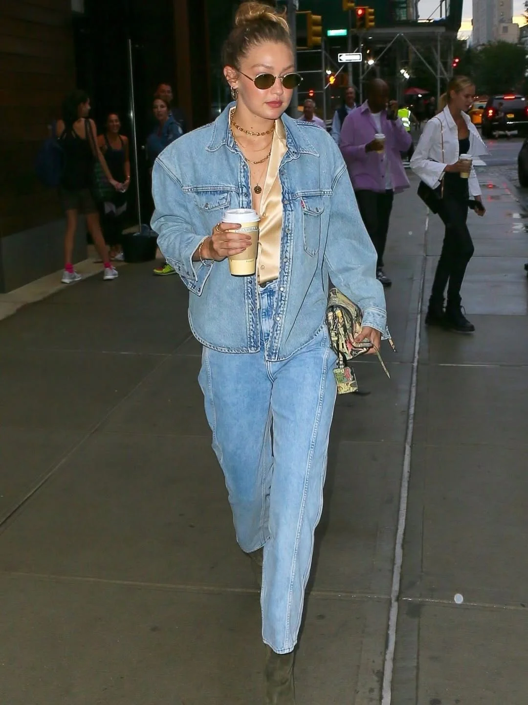 fall all denim outfits for women 2026 Light Wash Denim Layers Inspired by Modern Street Style