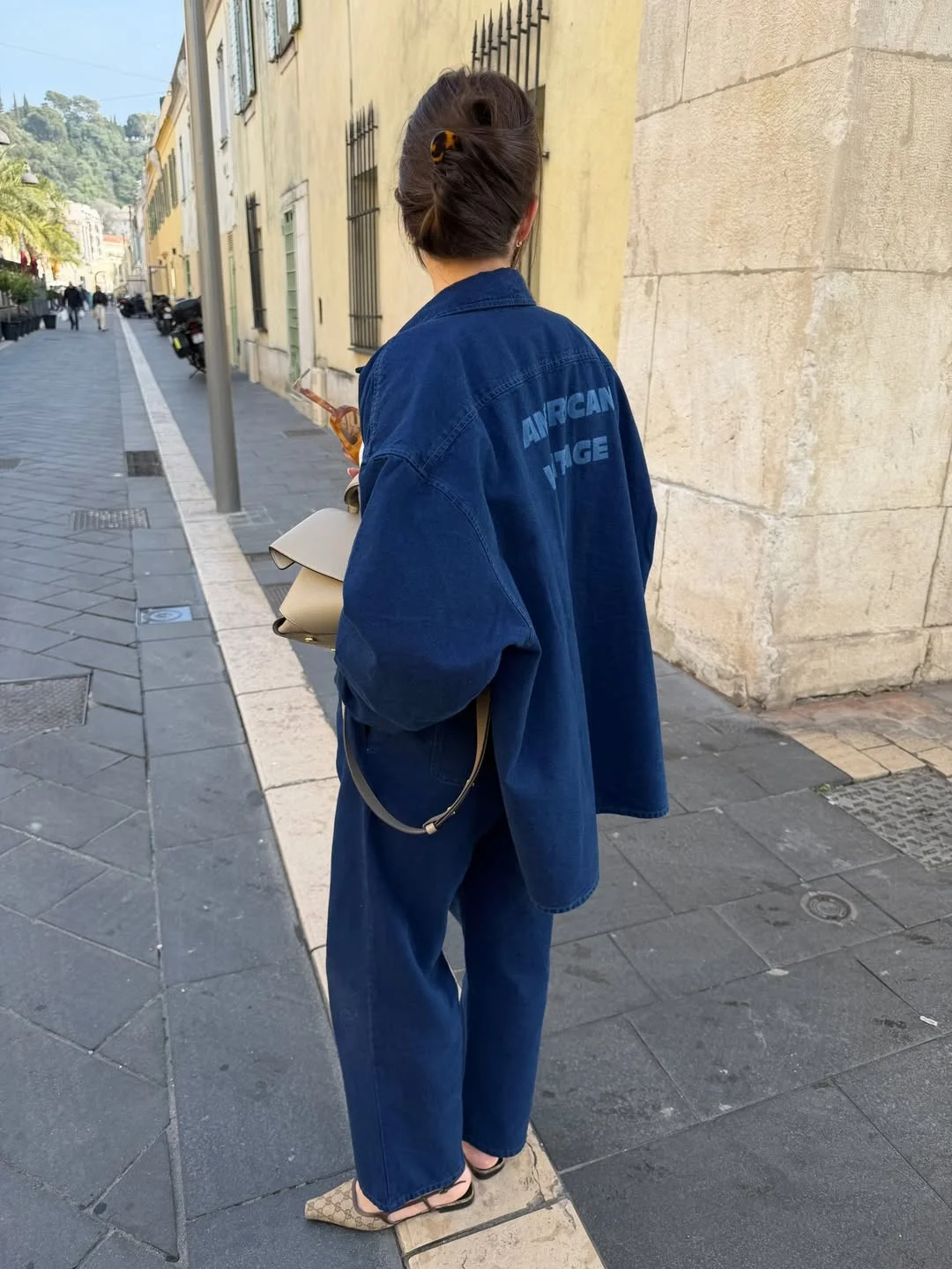fall all denim outfits for women 2026 Oversized Indigo Denim with Contemporary Street Style Energy