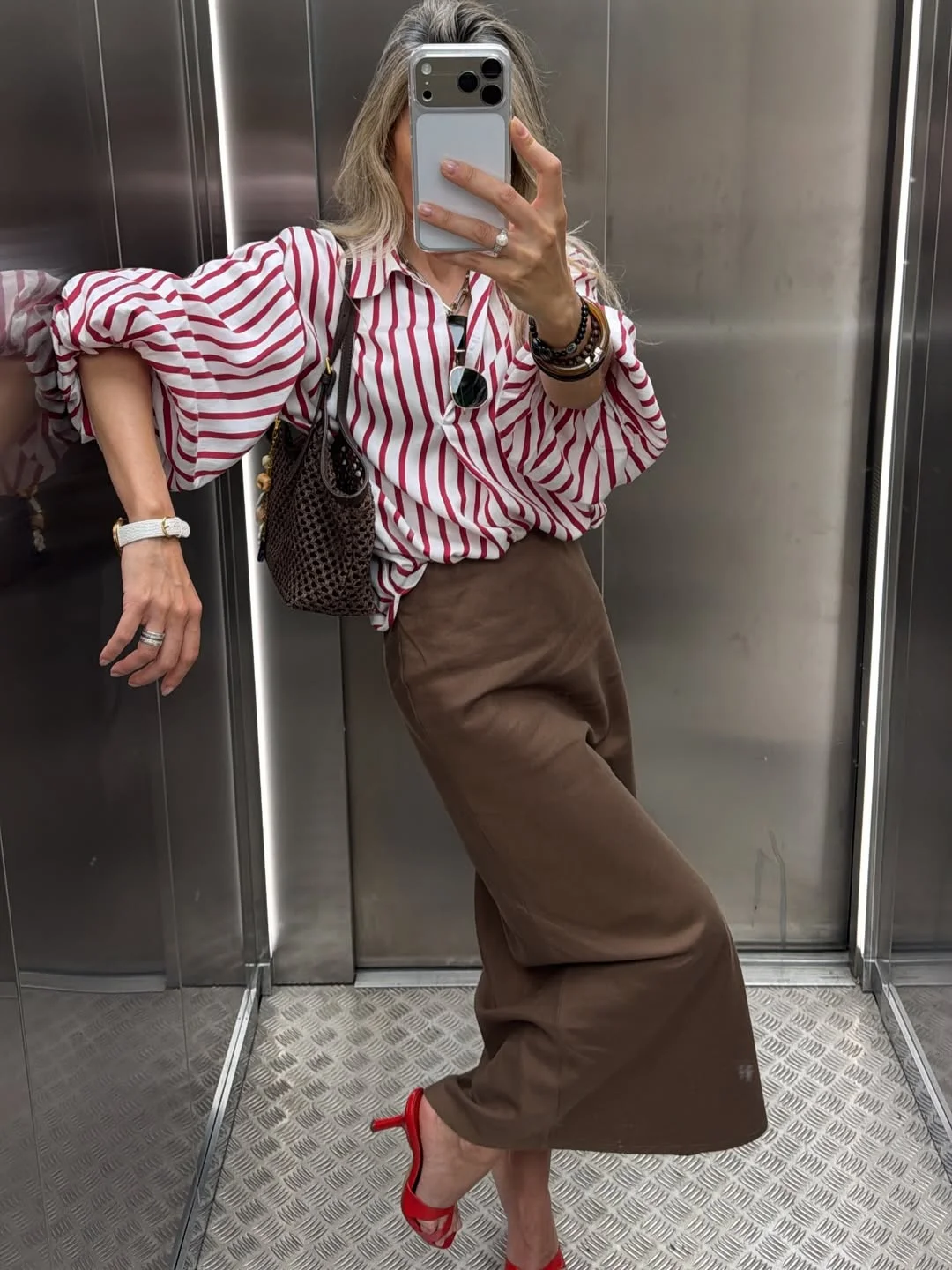 Fall Date Night Outfits 2026 Red Heels And Chocolate Leather For A Chic Fall Evening