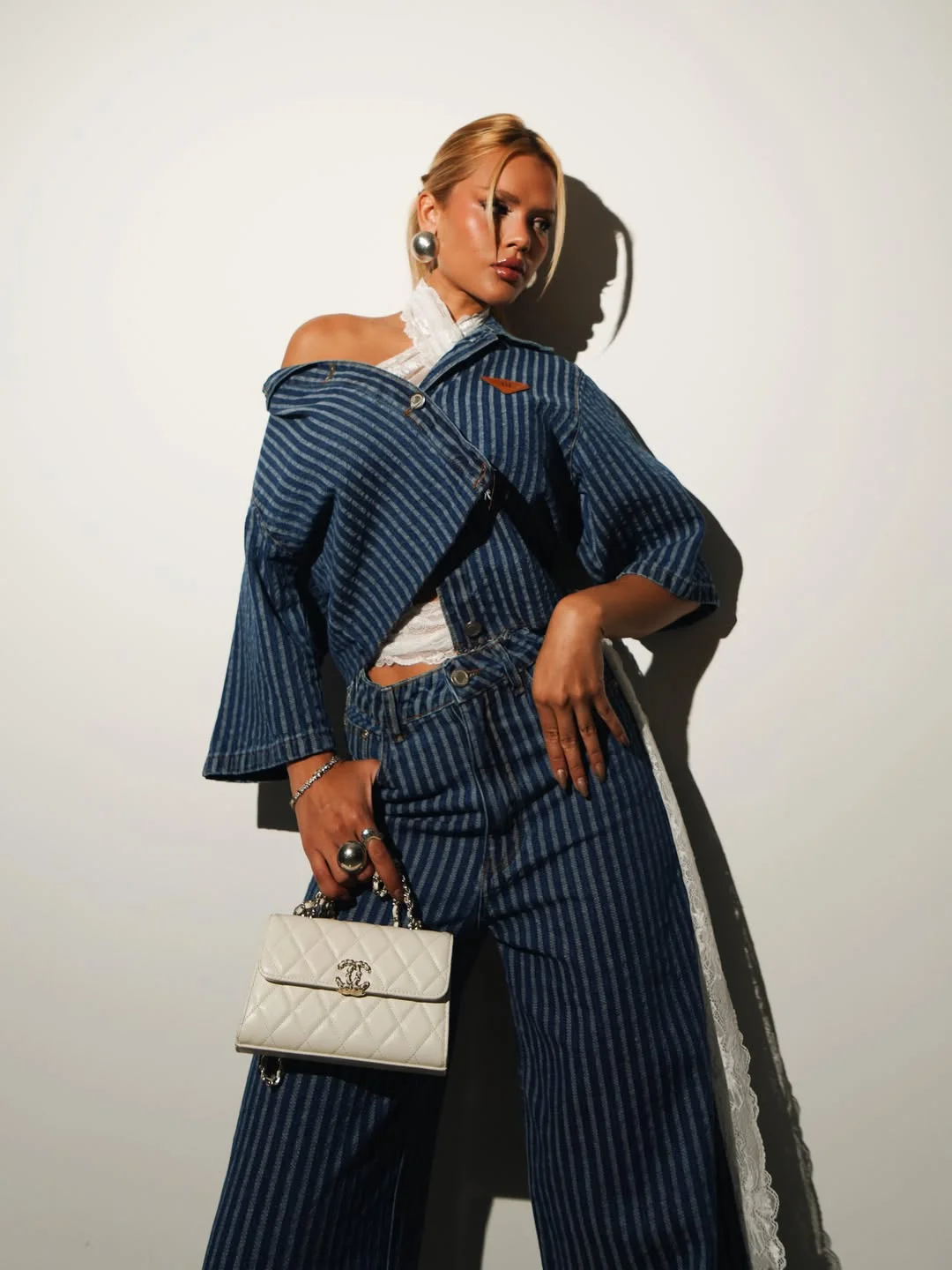 fall going out outfits 2026 Deconstructed Denim For A Fashion-Forward Night Out