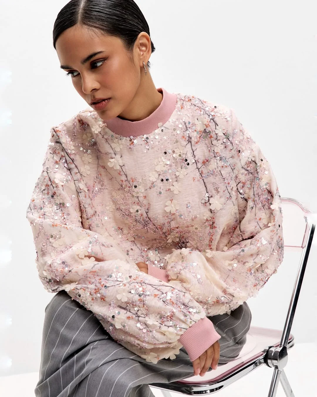 fall office outfits for women 2026 Soft Florals Meet Modern Office Tailoring
